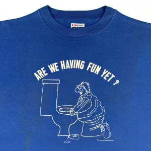 80s 'Are We Having Fun?' Tee- XL