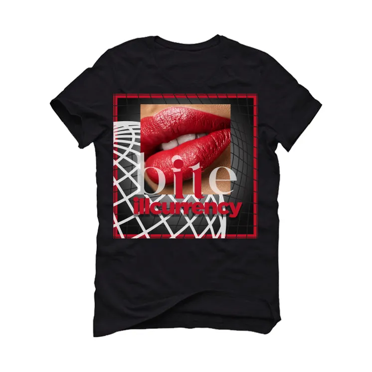 Air Jordan 9 “Fire Red” Black T-Shirt (BITE IT)