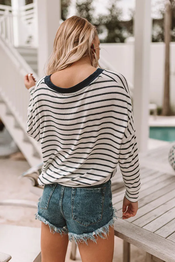 All Cozied Up Stripe Top