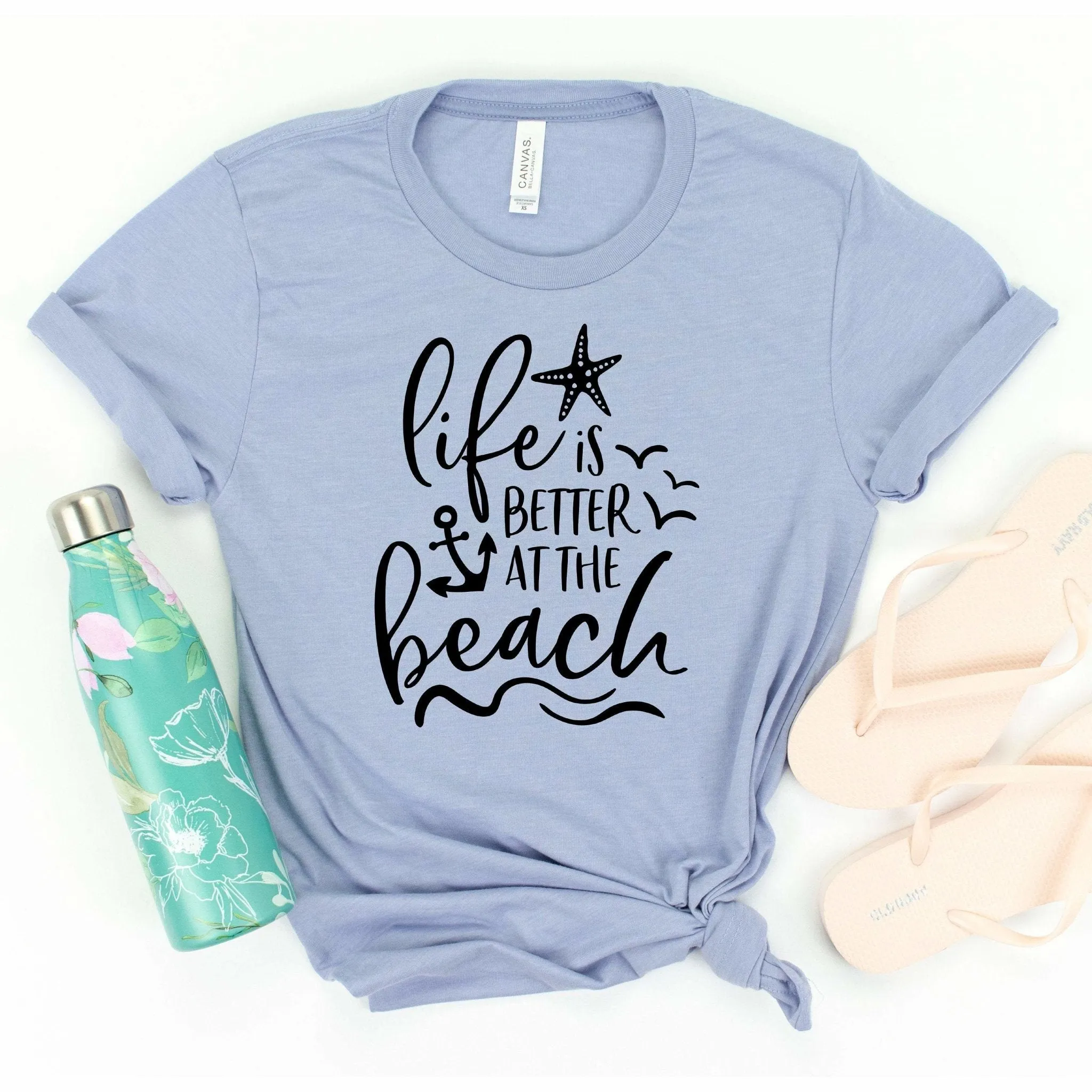 Beach Shirts for Women, Life is Better at the Beach womens shirts, Beach Tshirt, Beach Gift, Summer Vacation T-shirt