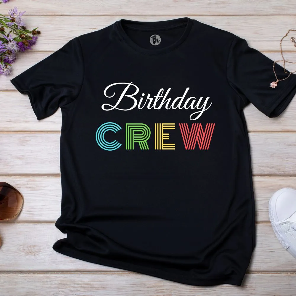 Birthday Crew of Vintage Birthday Party T-Shirt