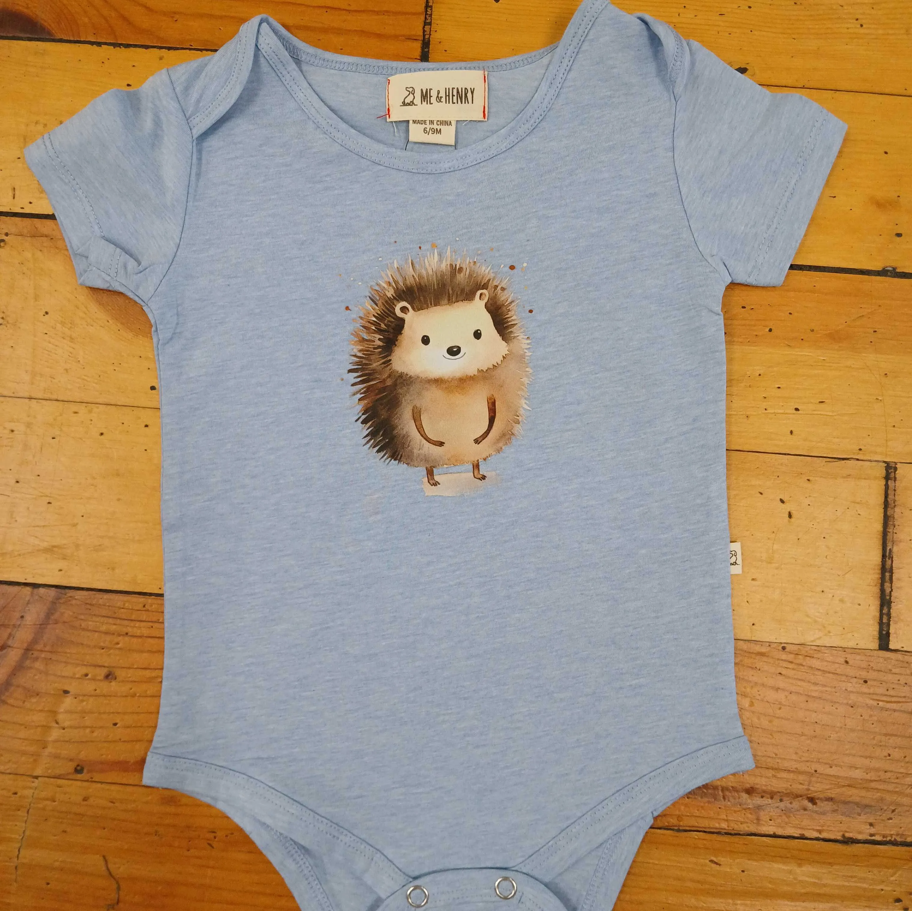 Blue Forest Critter Bodysuit / T-shirt