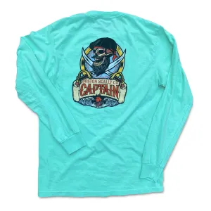 Boston Scally The Captain Long Sleeve Pocket Tee T-Shirt - Island Reef