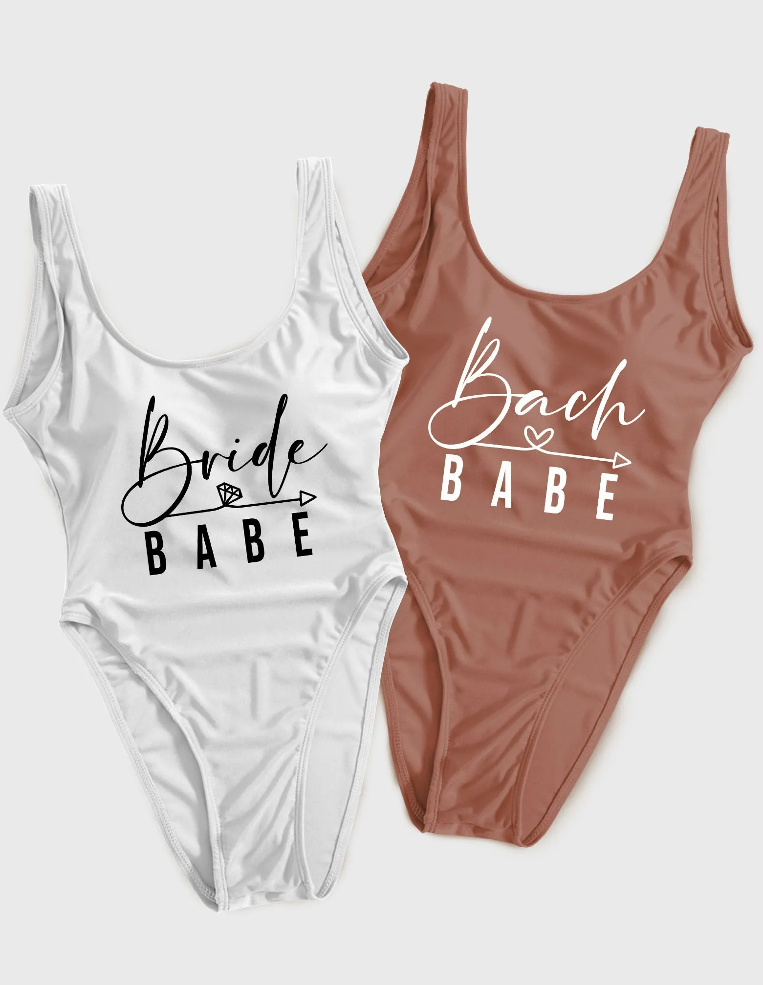 Bride Babe & Bach Babe Bachelorette Swimsuit