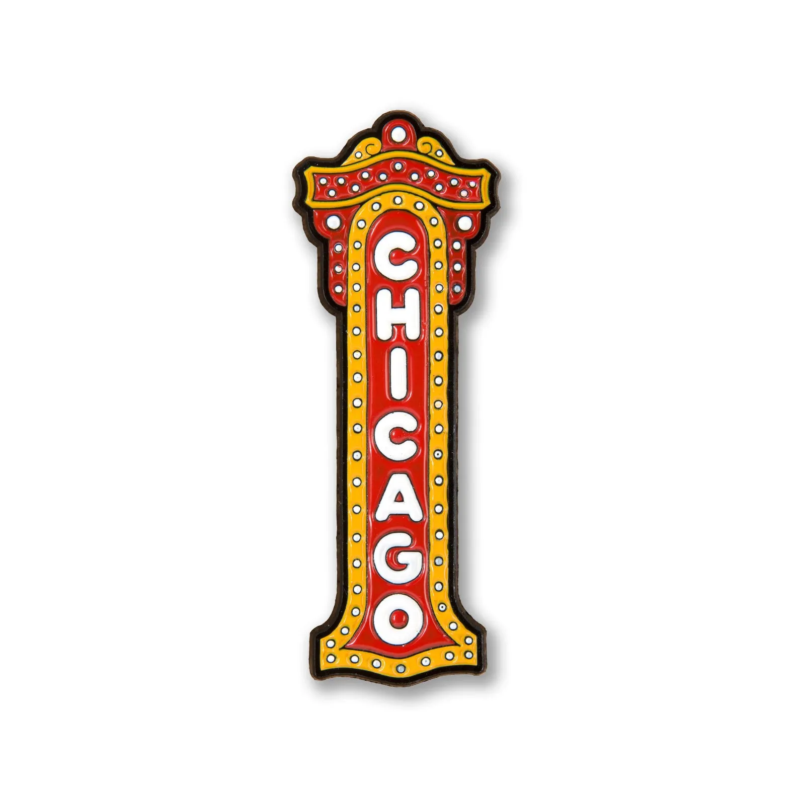 Chicago Theatre Enamel Pin