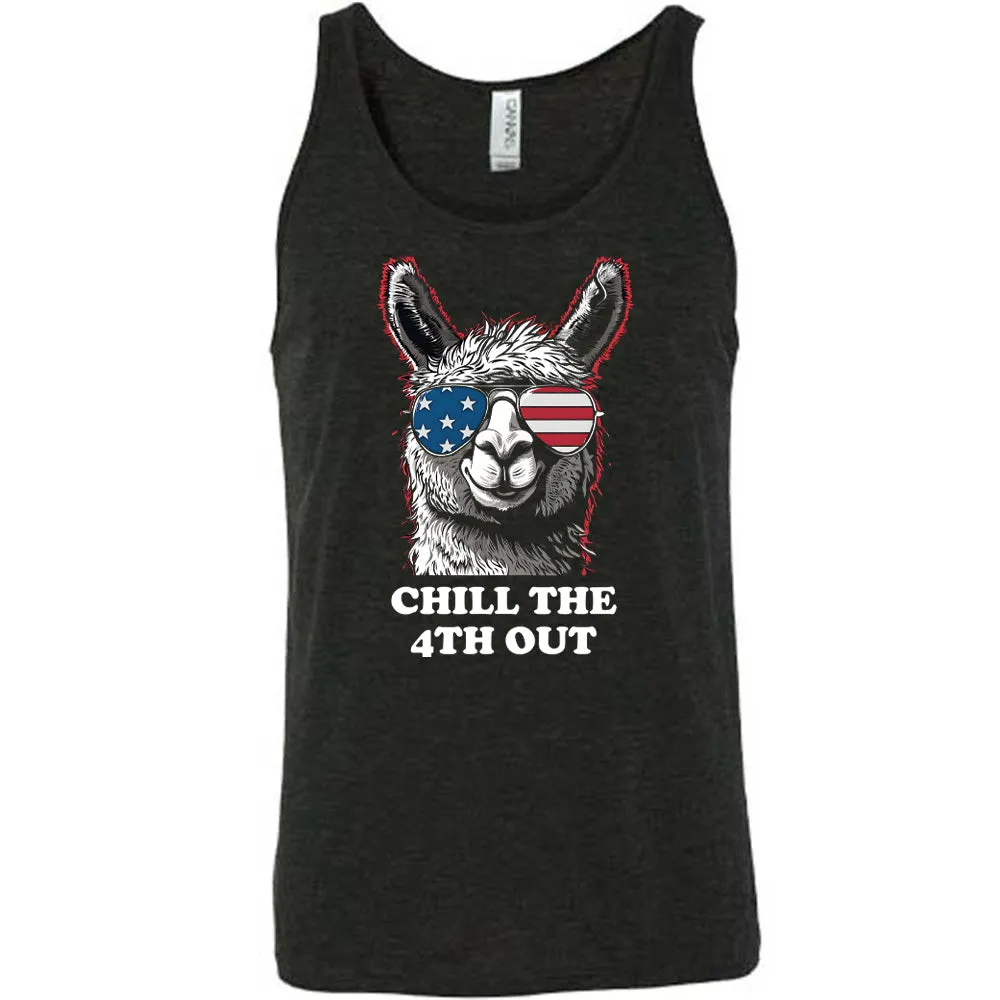 Chill The 4th Out Llama Shirt Unisex