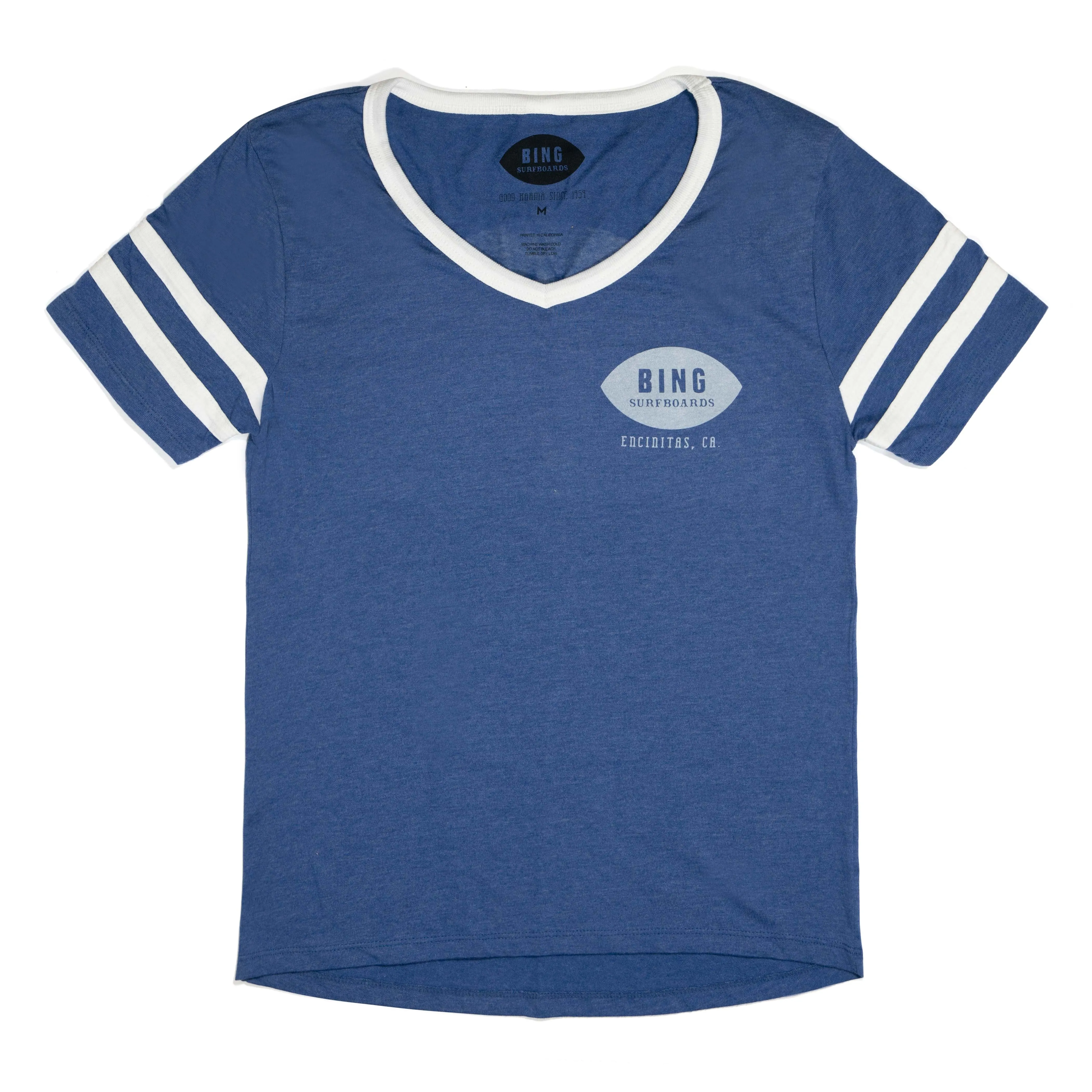 CLASSIC ENCINITAS Women's S/S Varsity T-Shirt - Vintage Royal