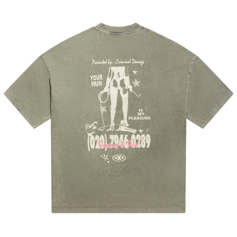 Criminal Damage Fantasy & Fun Tee - Grey