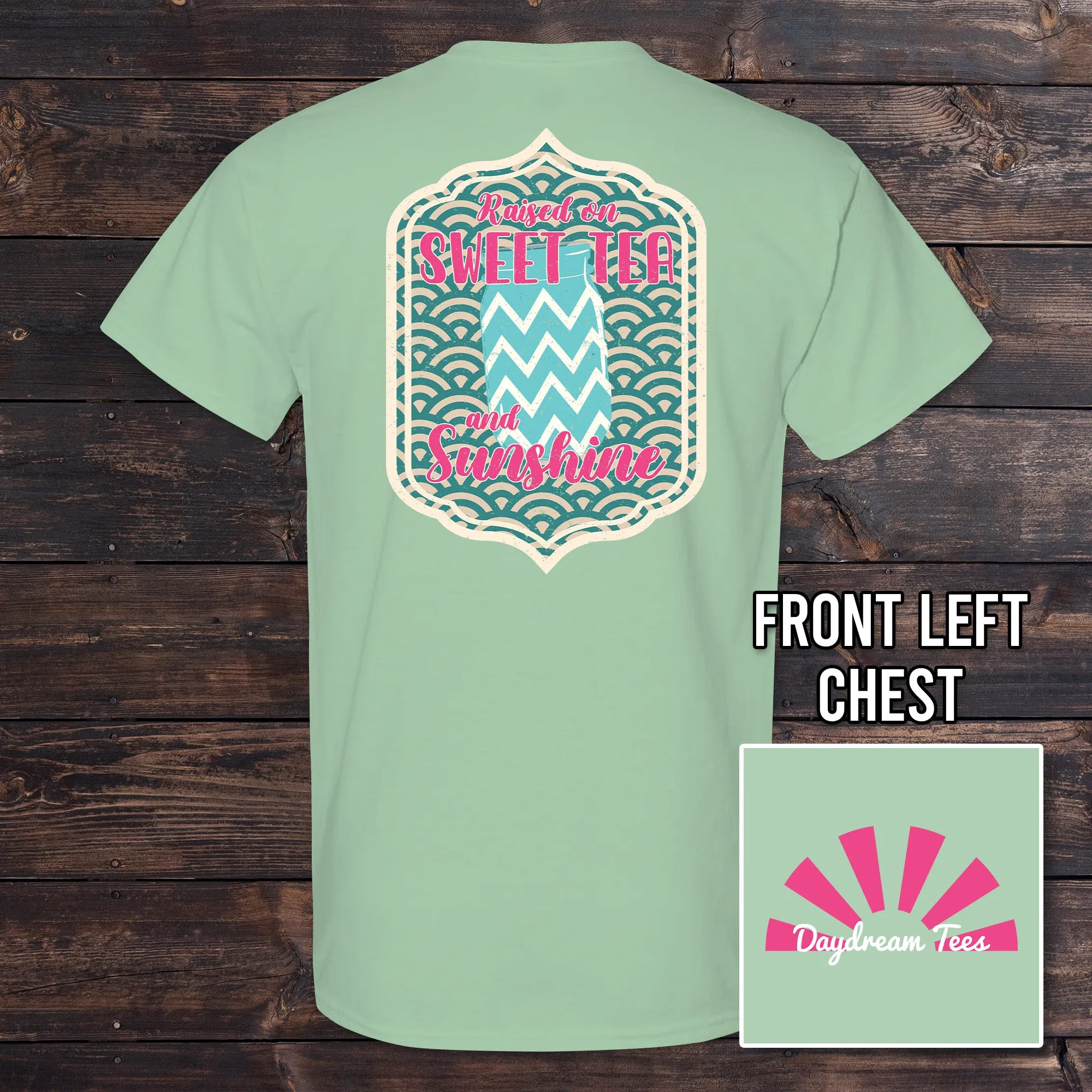 Daydream Tees Sweet Tea Mint Green