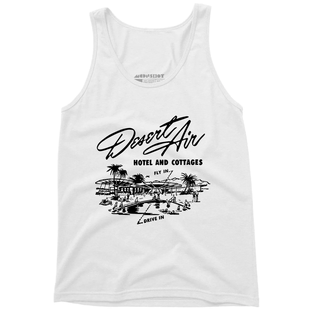 Desert Air Hotel & Cottages v2 - Vintage Palm Springs, CA - Unisex Tank Top