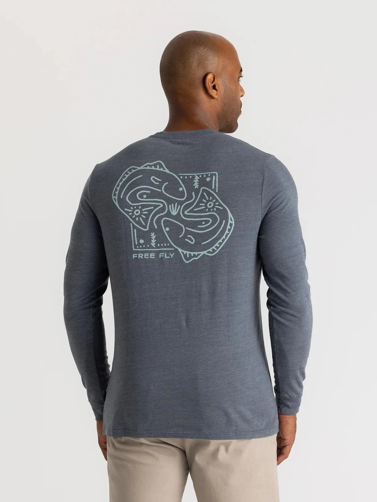 Dueling Reds Long Sleeve - Heather Storm Cloud