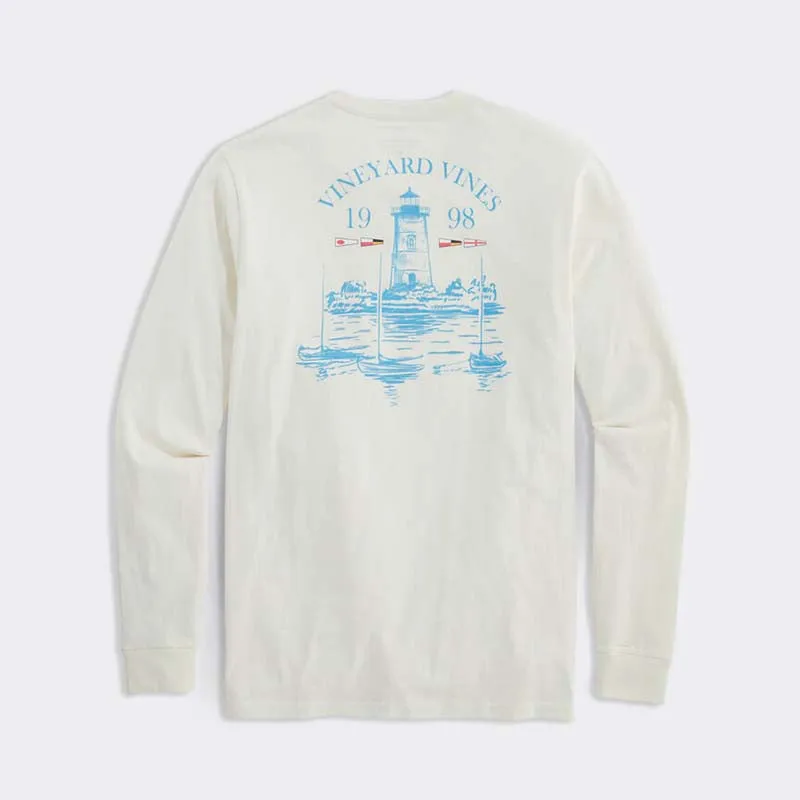 Edgar Lighthouse Scene Long Sleeve T-Shirt