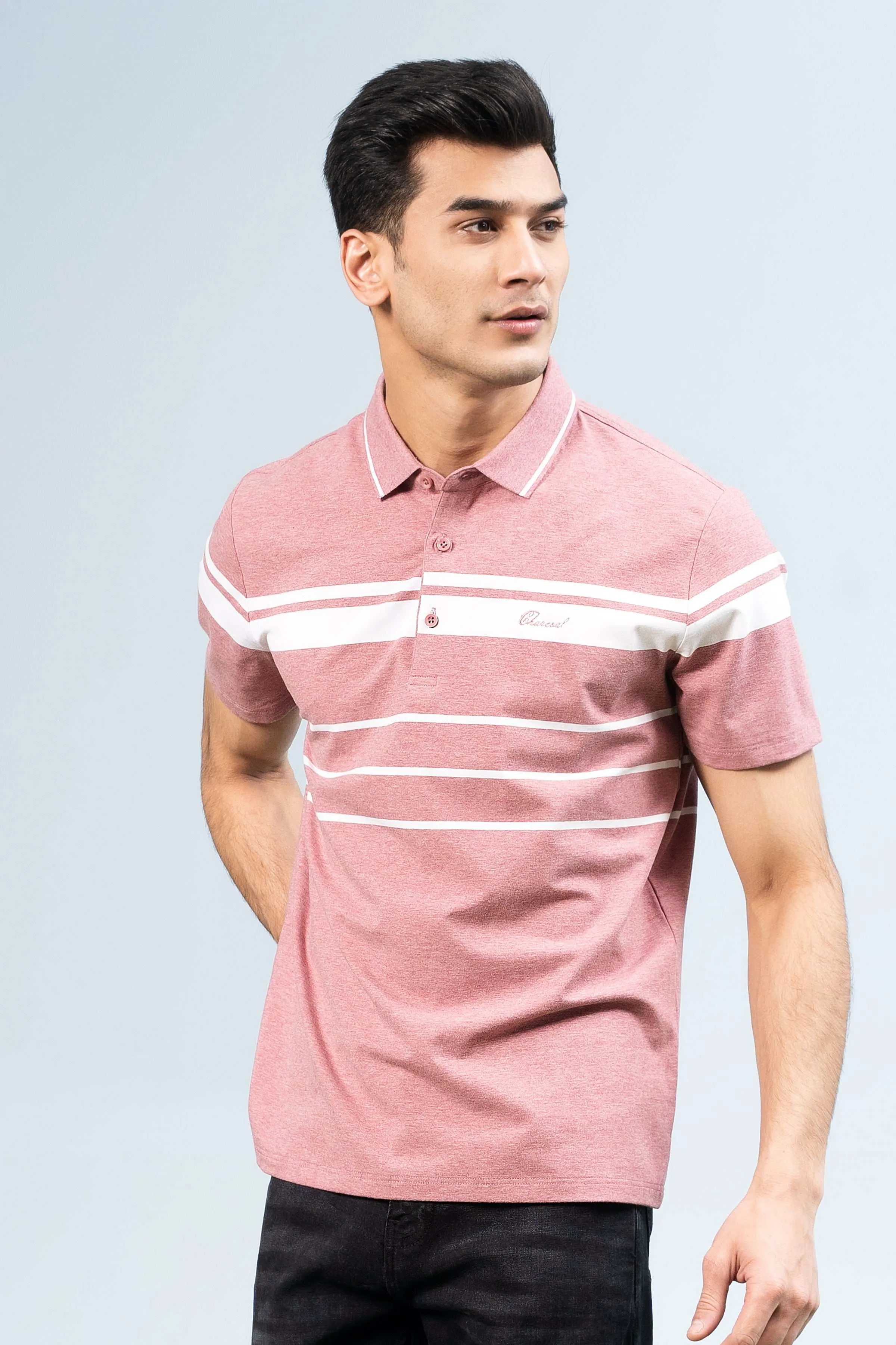 EXECUTIVE ICONIC POLO CORAL PINK