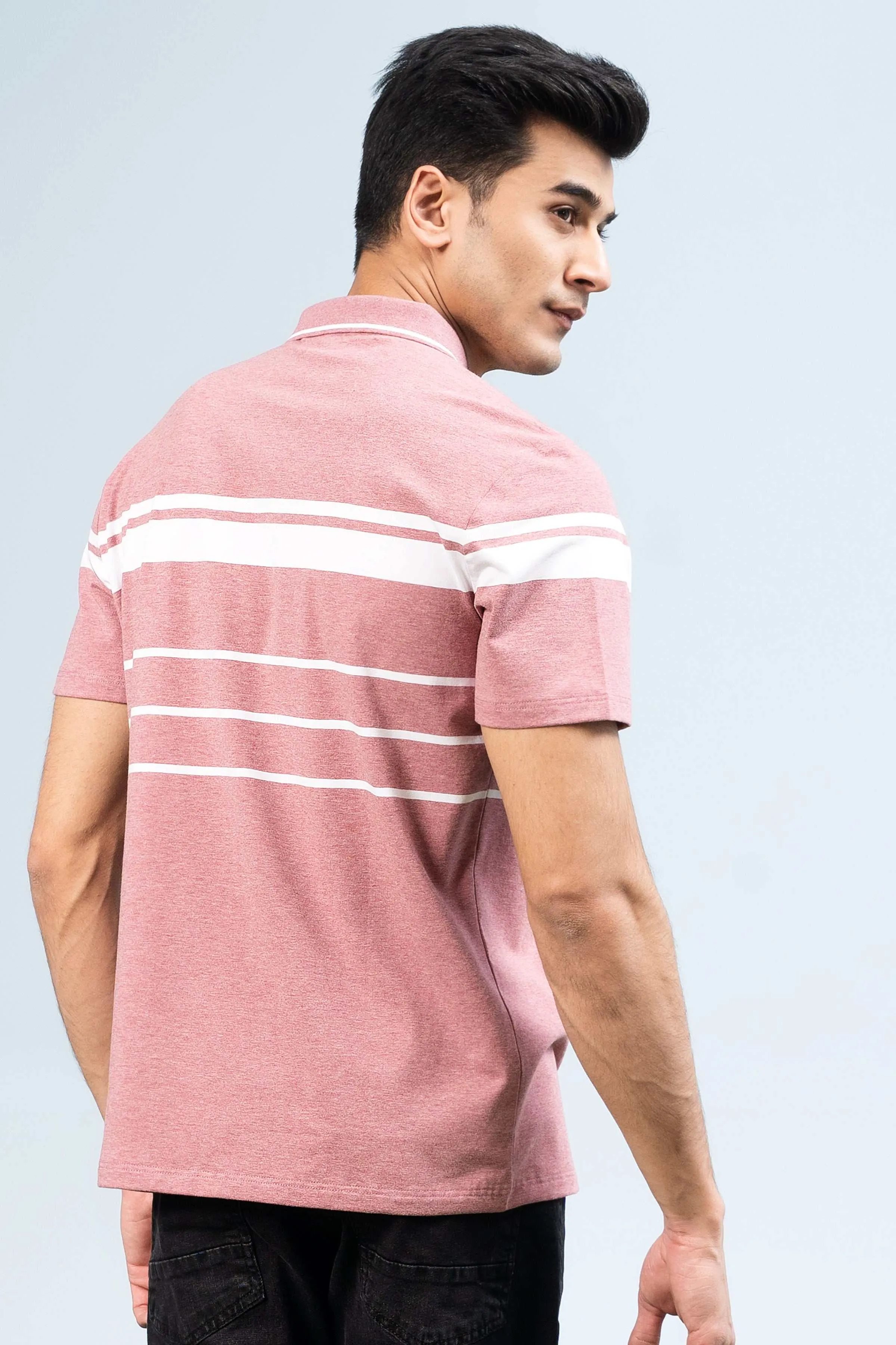 EXECUTIVE ICONIC POLO CORAL PINK