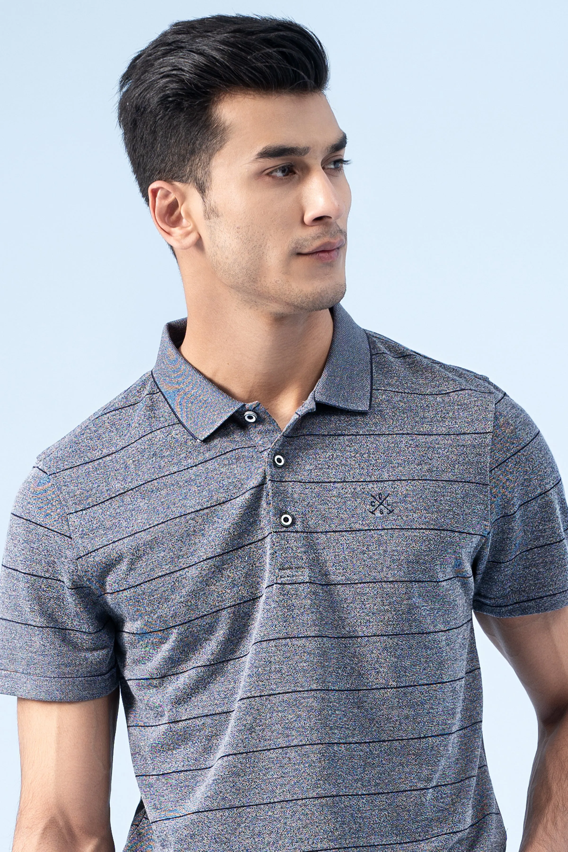 EXECUTIVE ICONIC POLO GREY MELANGE