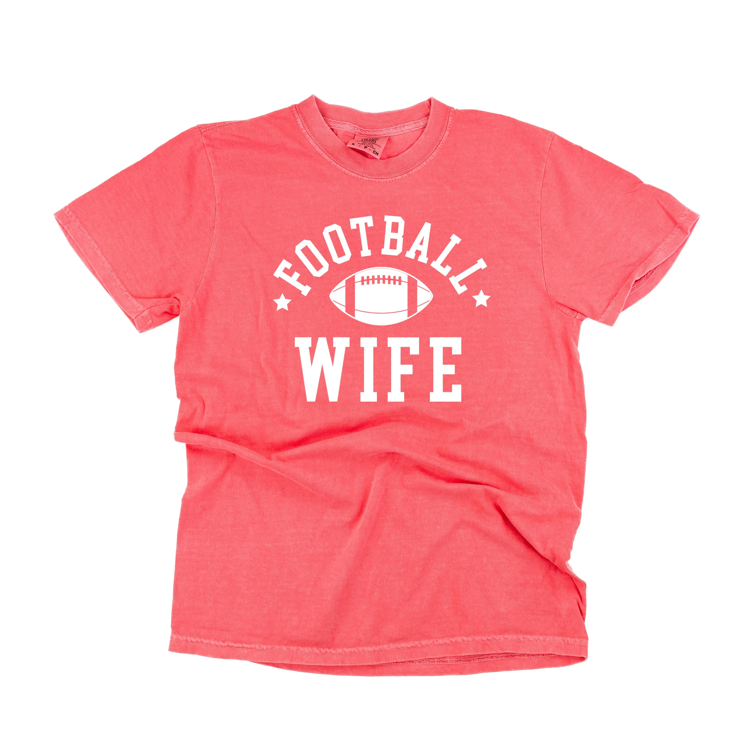 Football Wife (Stars) - SHORT SLEEVE COMFORT COLORS TEE