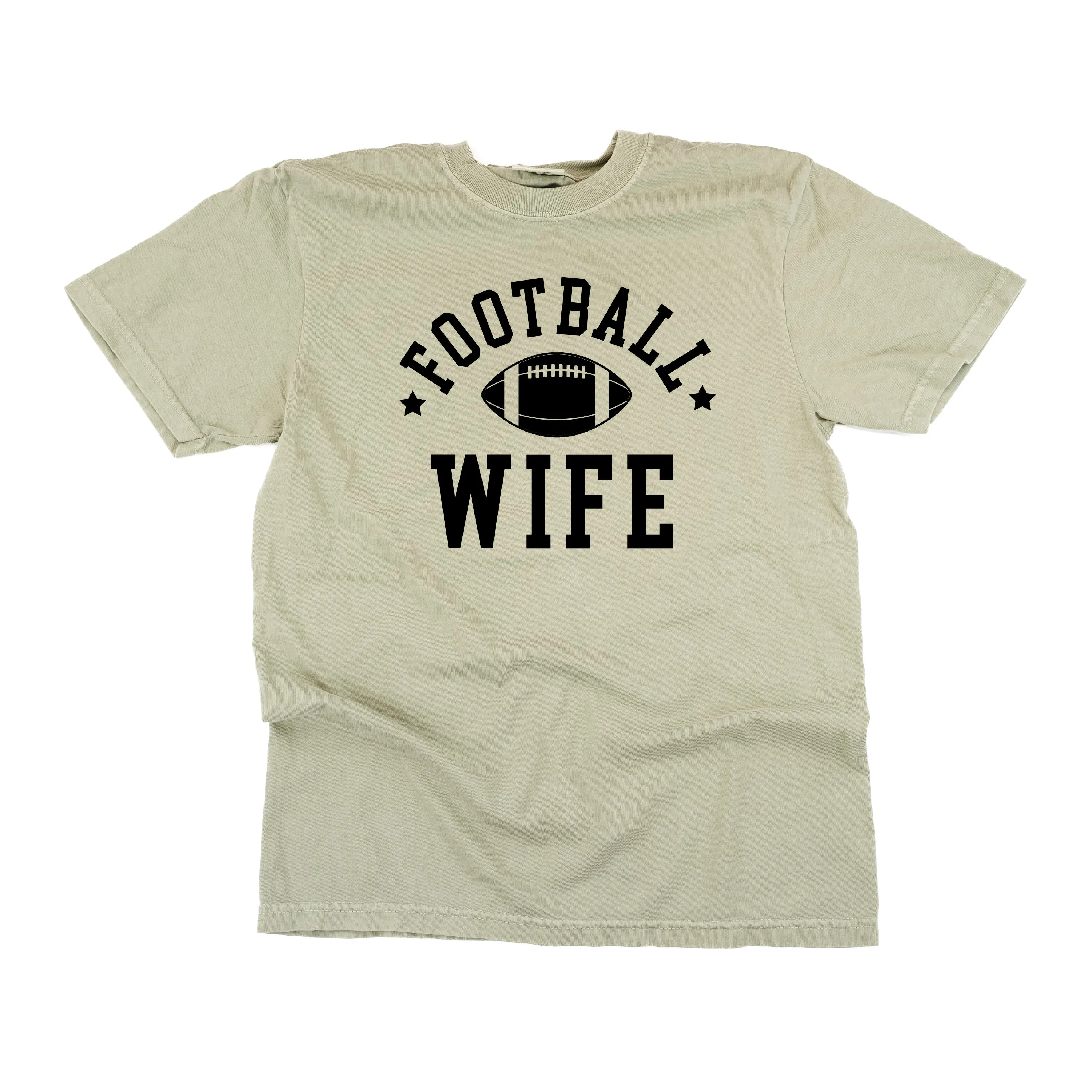 Football Wife (Stars) - SHORT SLEEVE COMFORT COLORS TEE