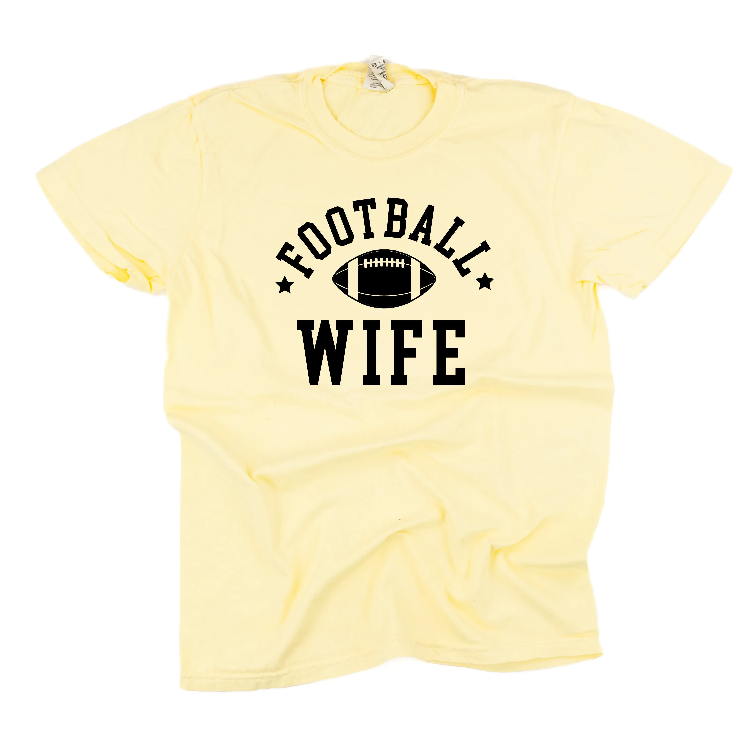 Football Wife (Stars) - SHORT SLEEVE COMFORT COLORS TEE