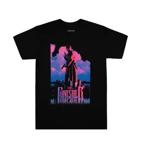 Frank Castle Punisher Sunset Black Tee