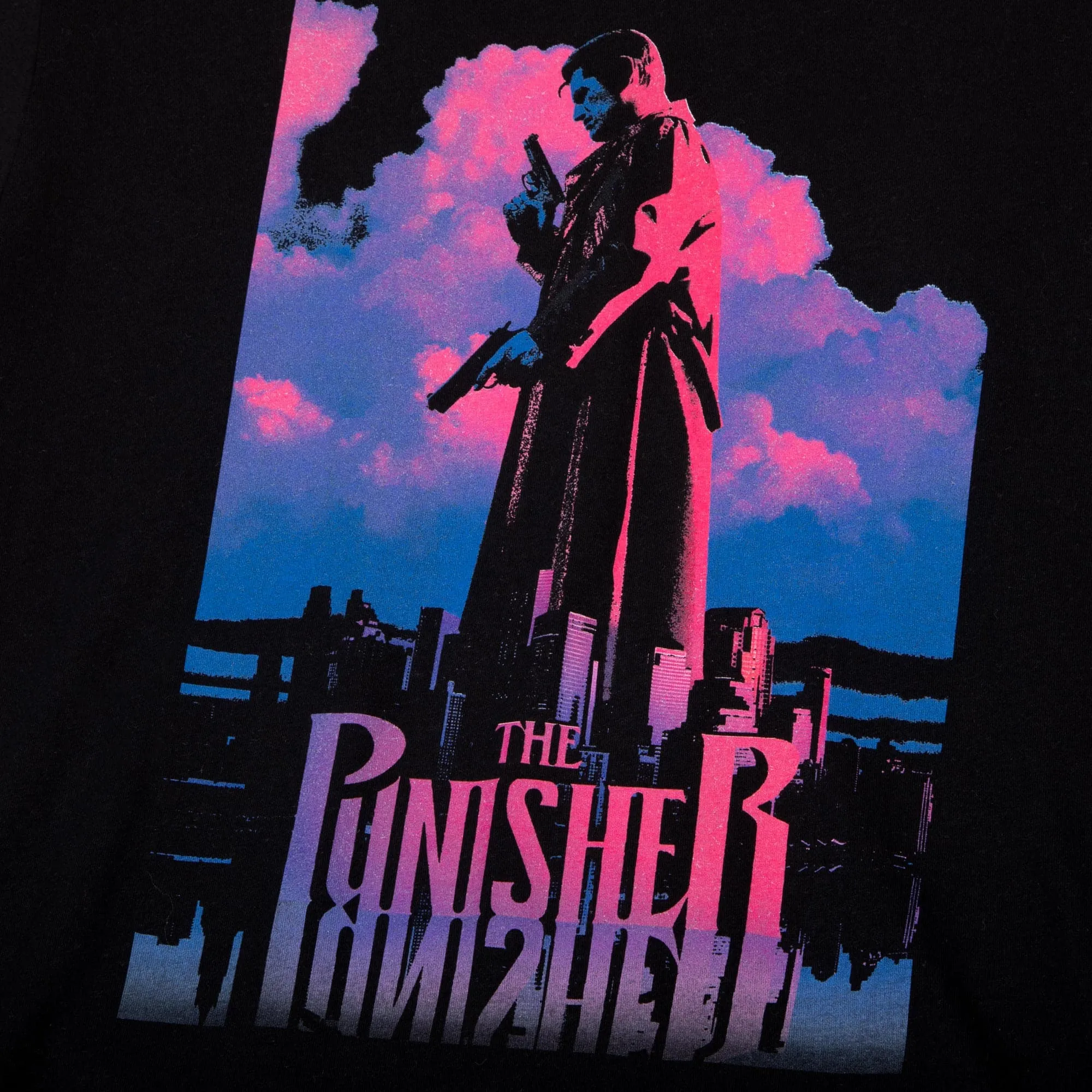 Frank Castle Punisher Sunset Black Tee