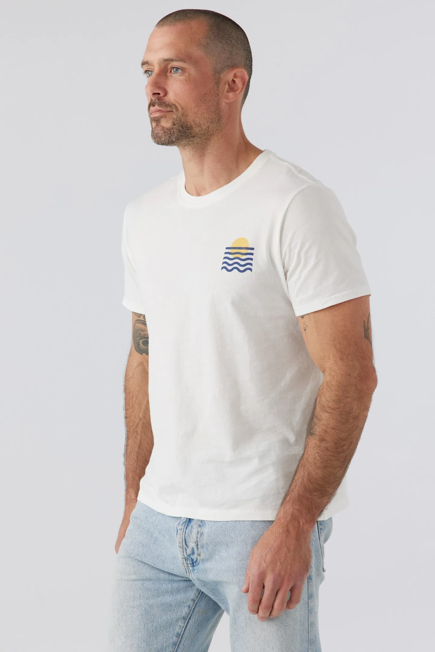 Geo Wave Sunset Tee