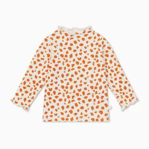 Giraffe Spot Ribbed Top