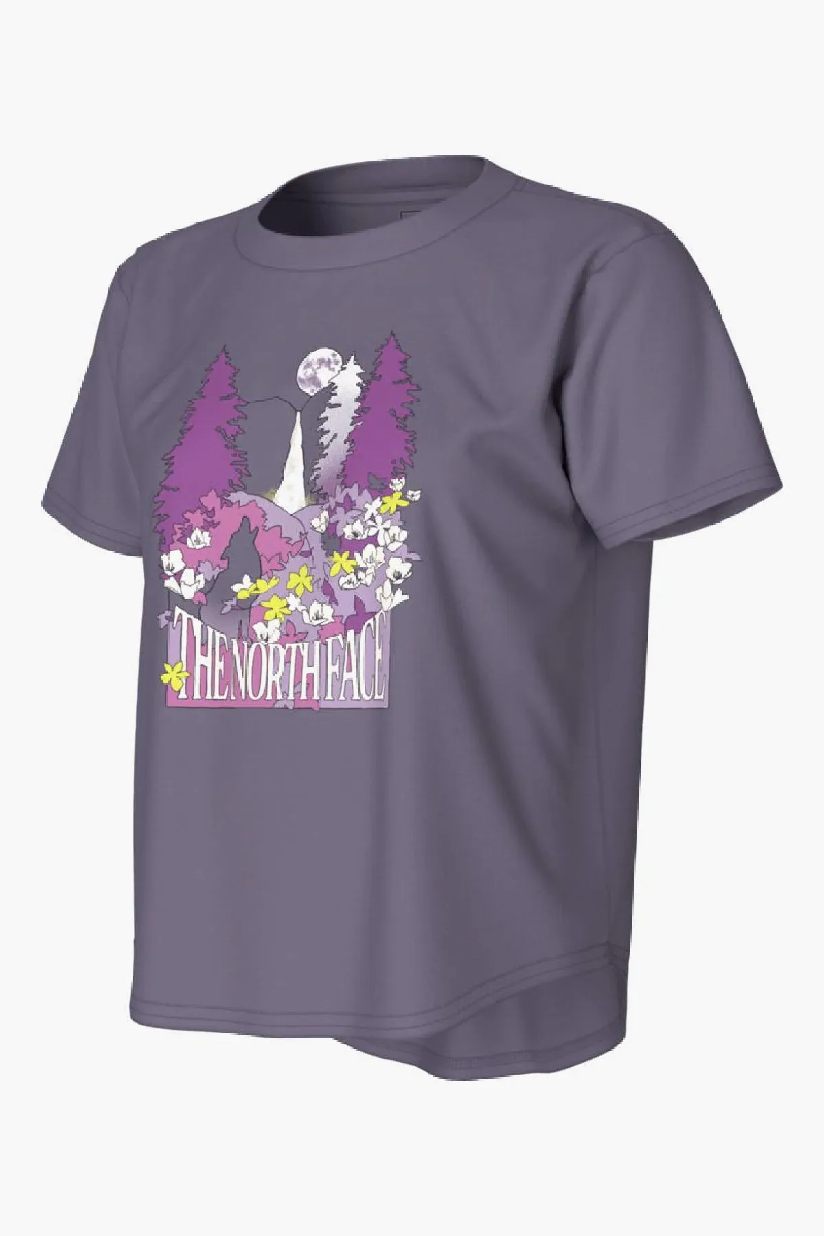 Girls T-Shirt North Face Purple Mountains