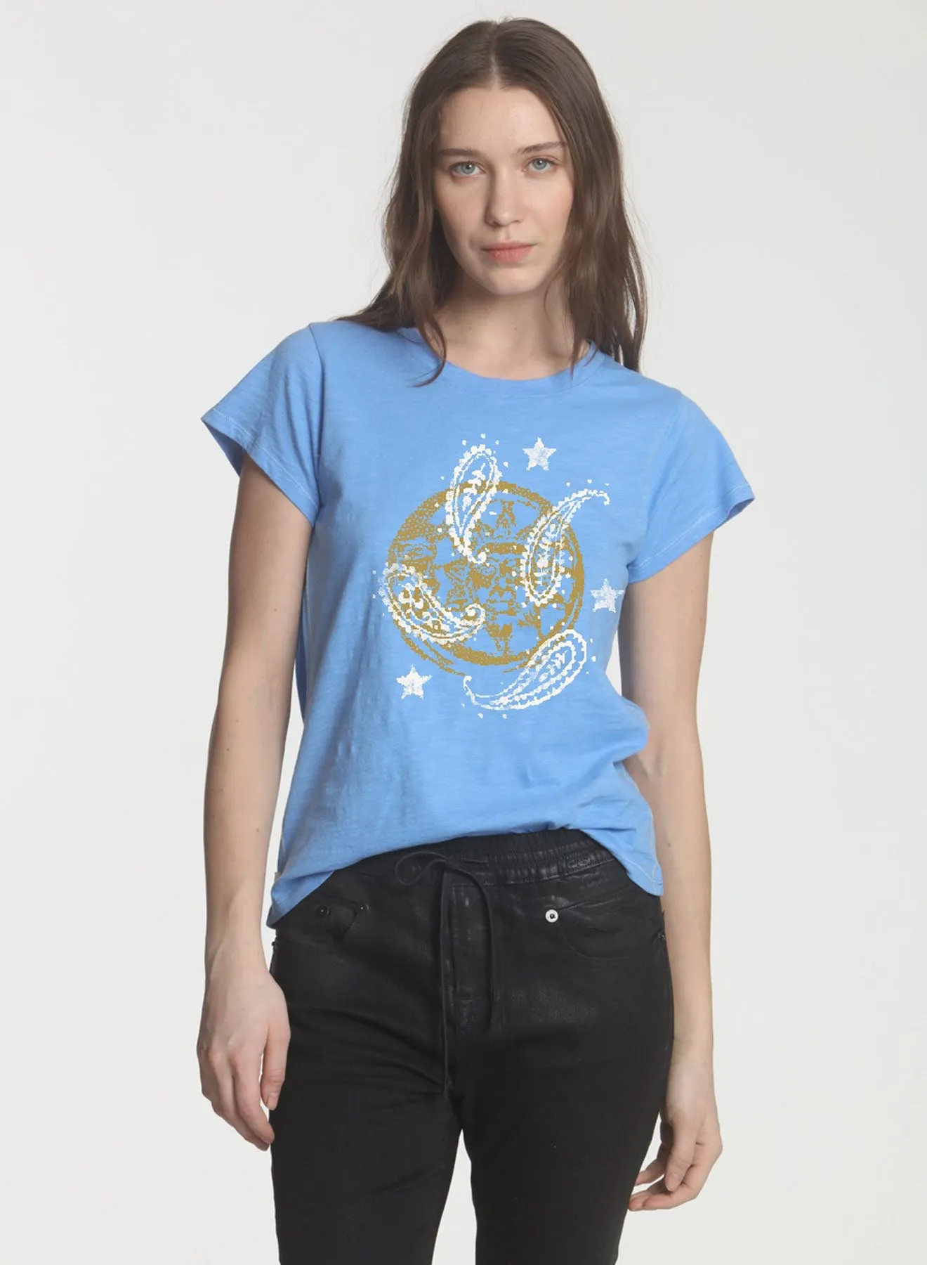 Graphic Ava Tee - Bluebelle Moon Sun