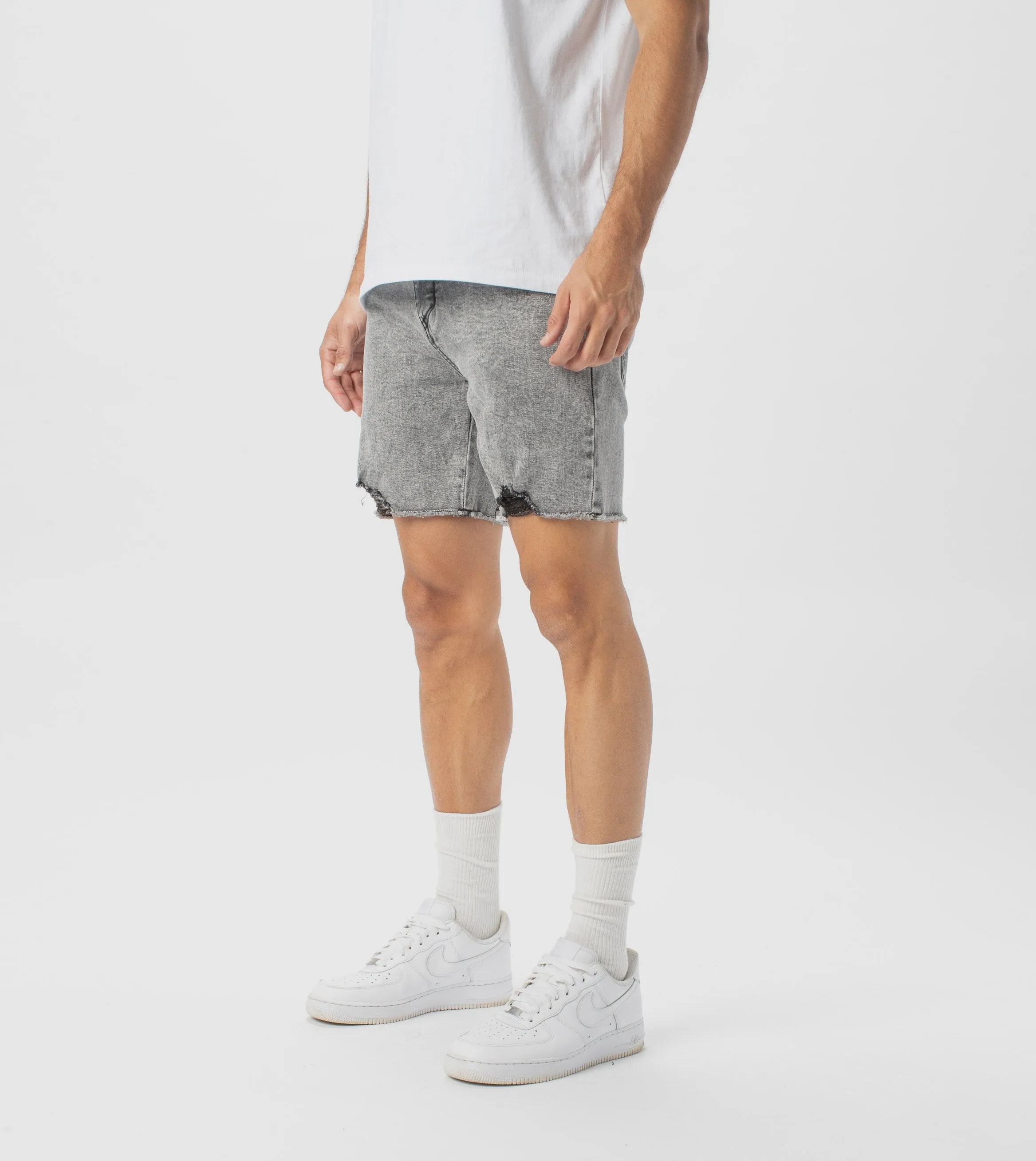 Joe Blow Denim Short Grey