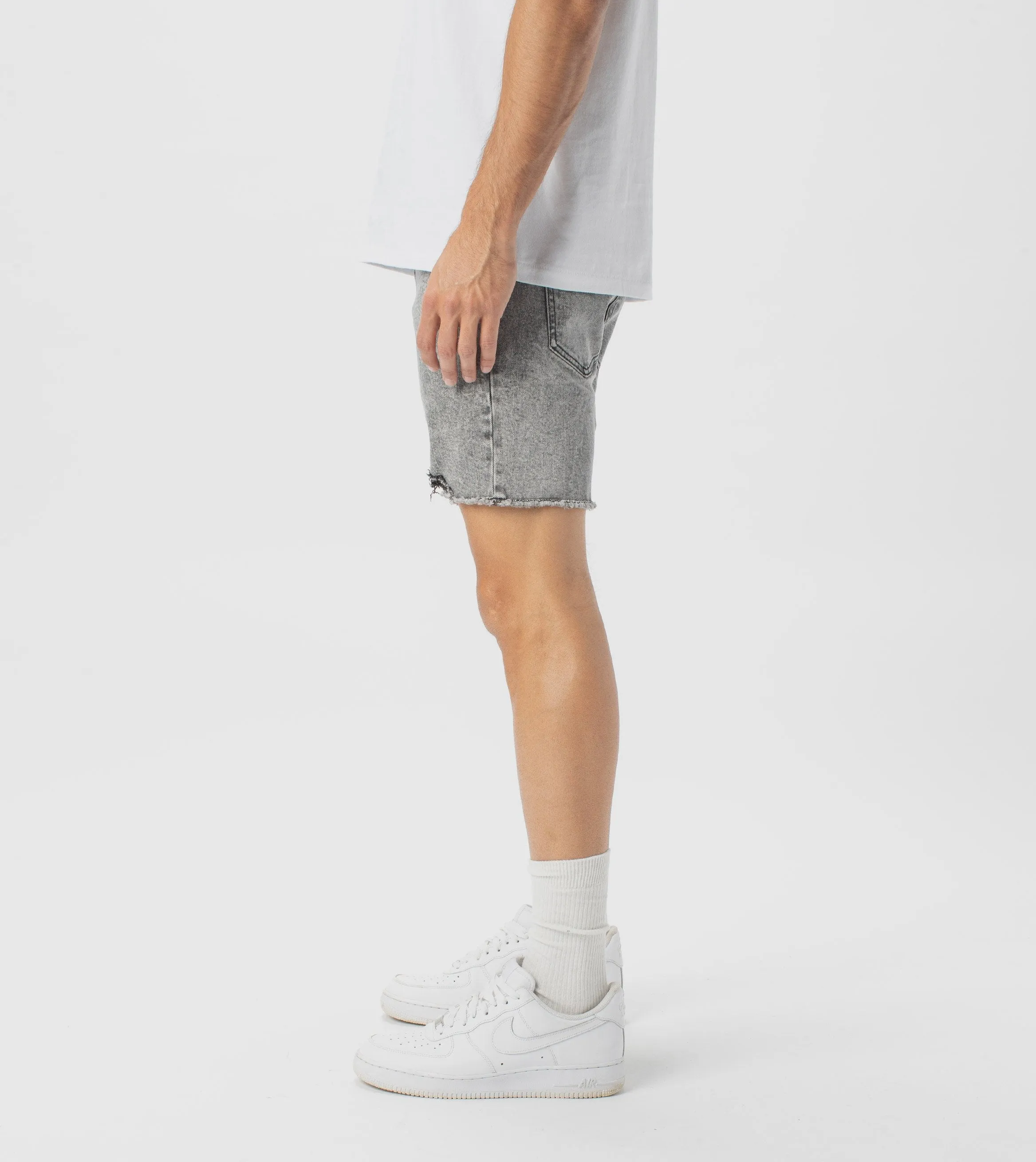 Joe Blow Denim Short Grey