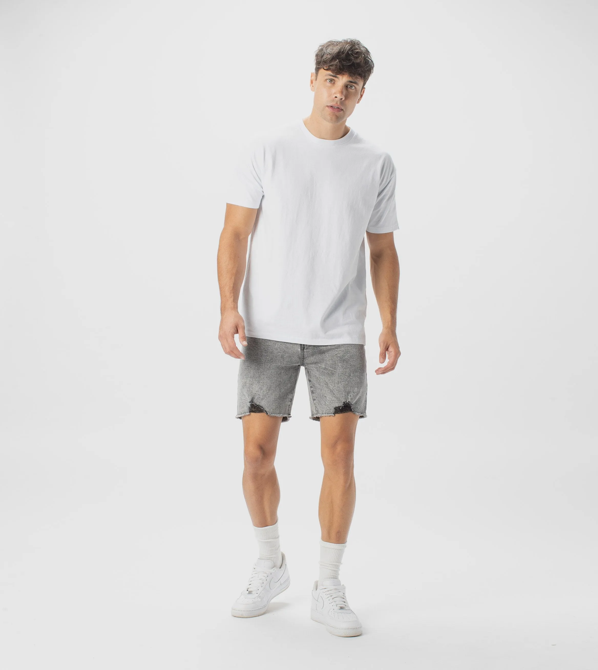 Joe Blow Denim Short Grey