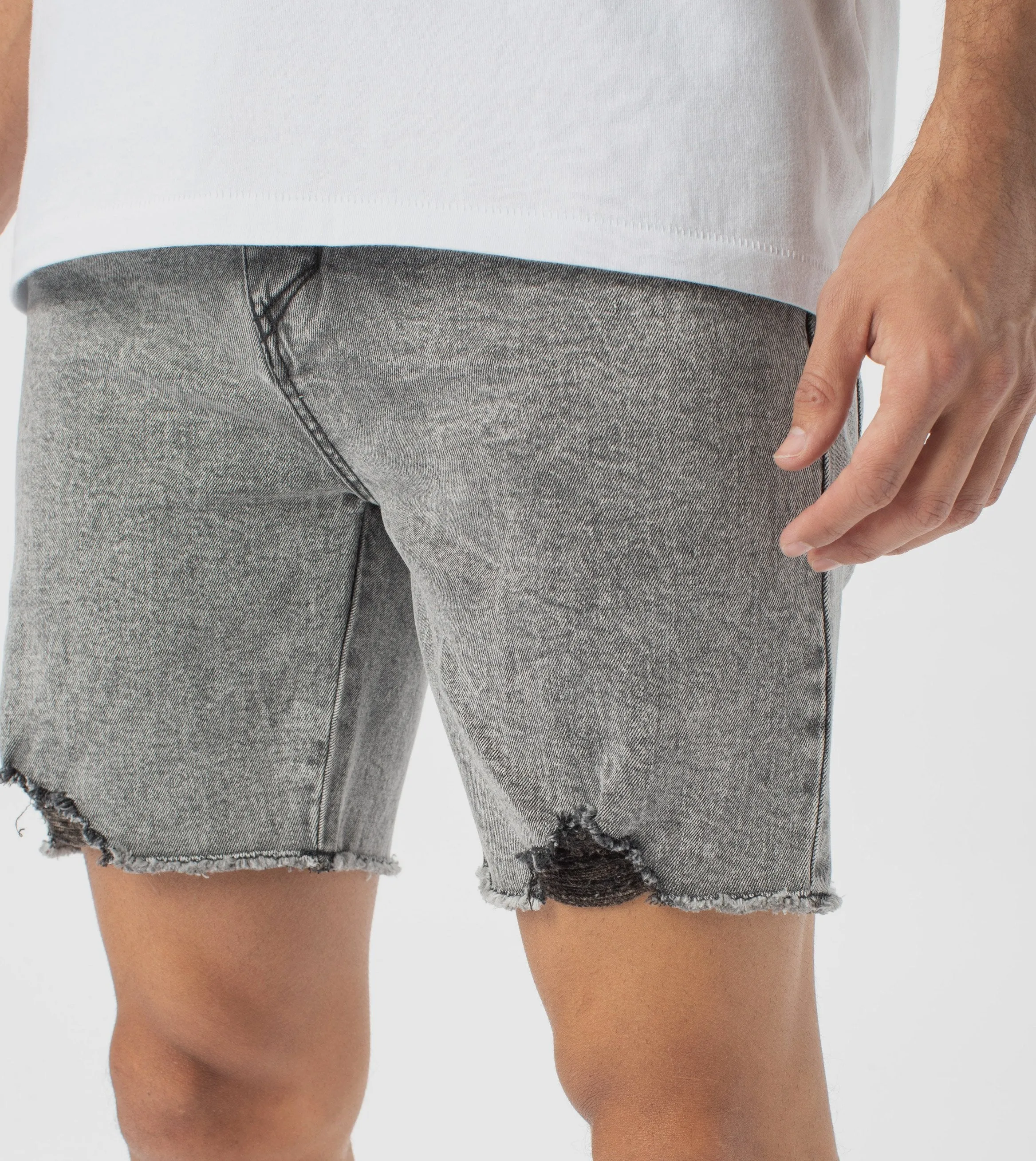 Joe Blow Denim Short Grey