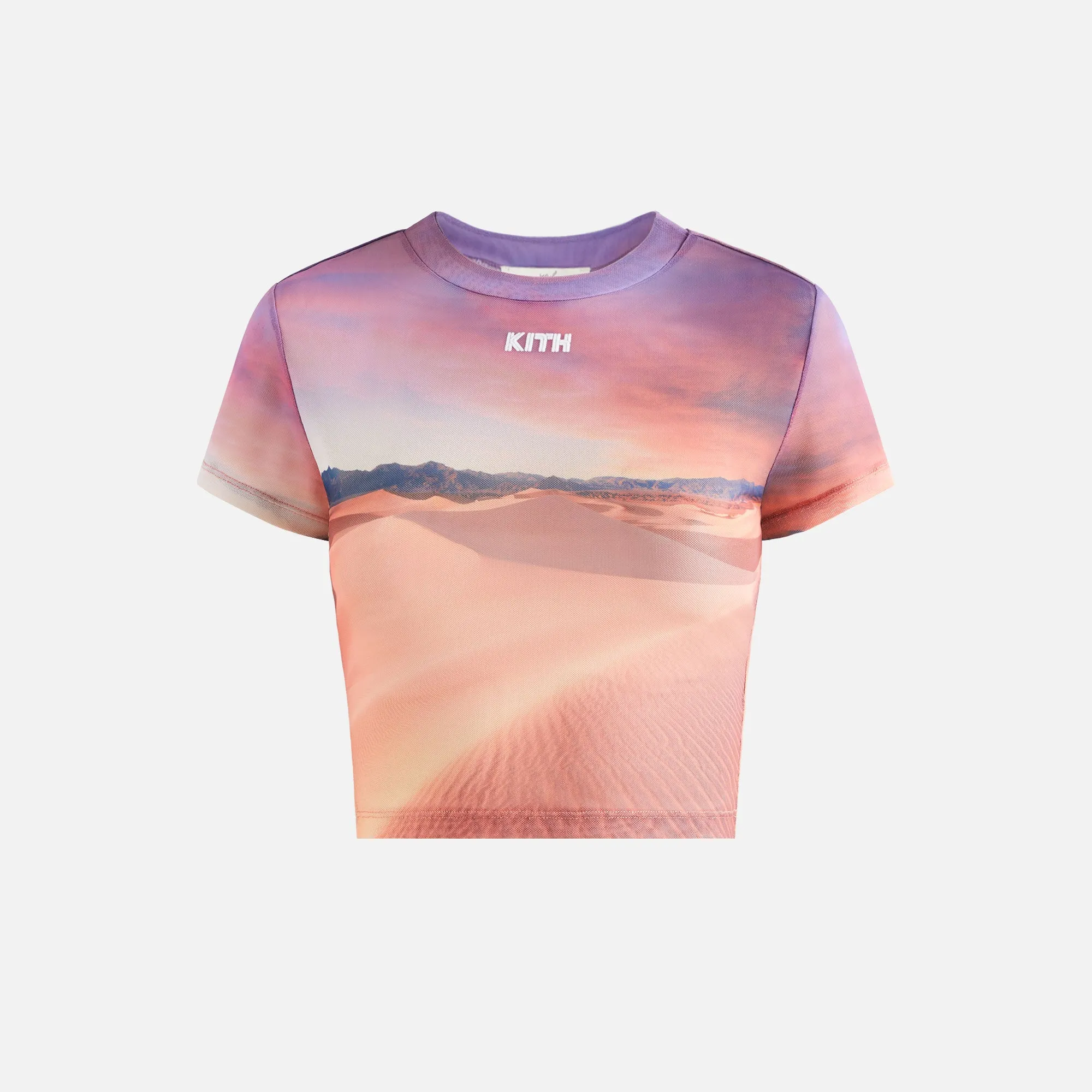 Kith Women Desert Sunset Mulberry Mesh Tee - Mabel