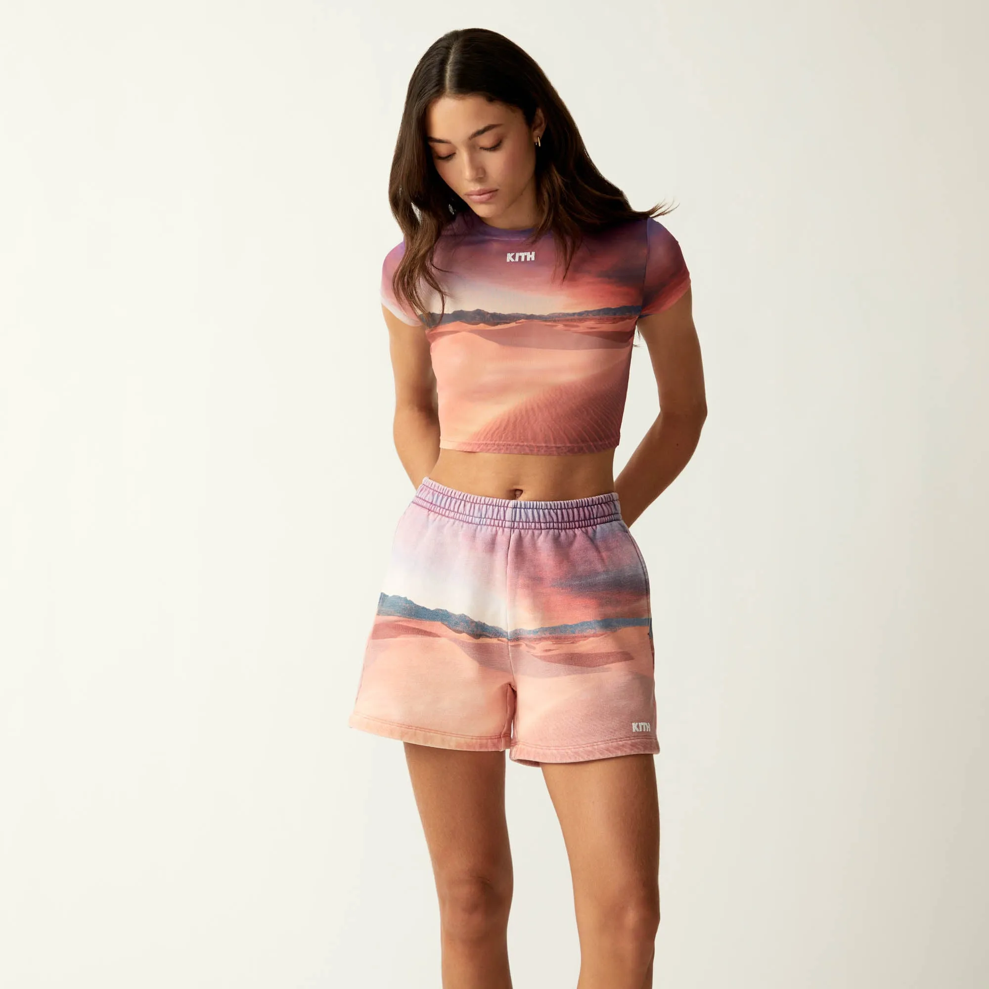 Kith Women Desert Sunset Mulberry Mesh Tee - Mabel