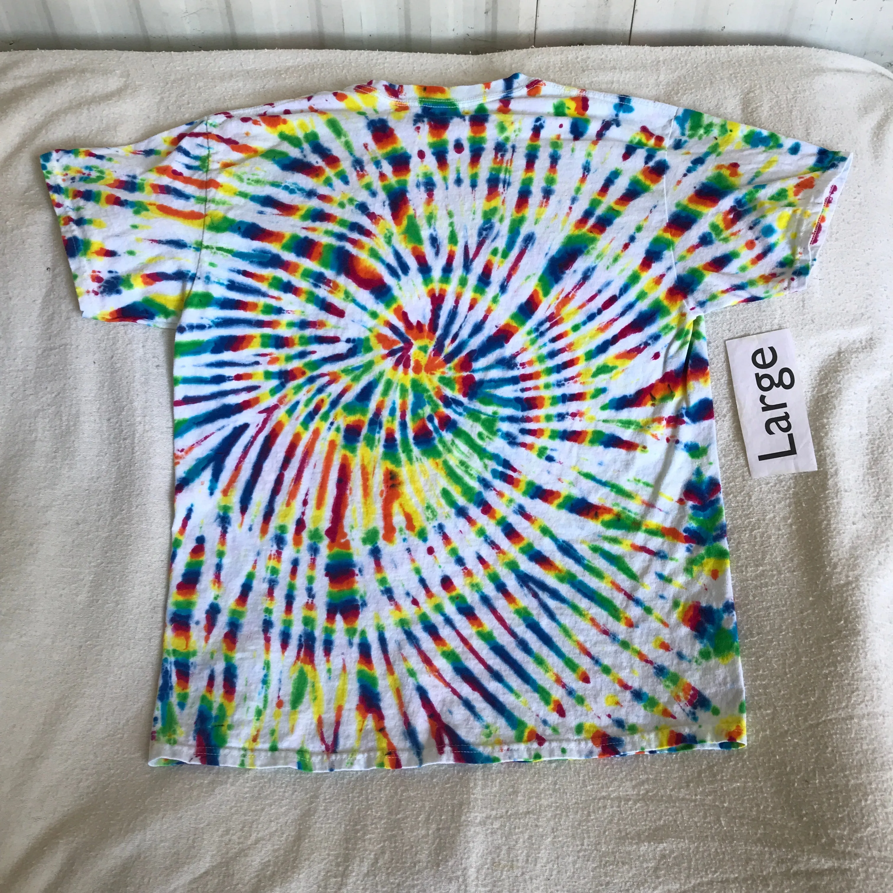 Large Crystal Rainbows Spiral Tie-Dye tee #35