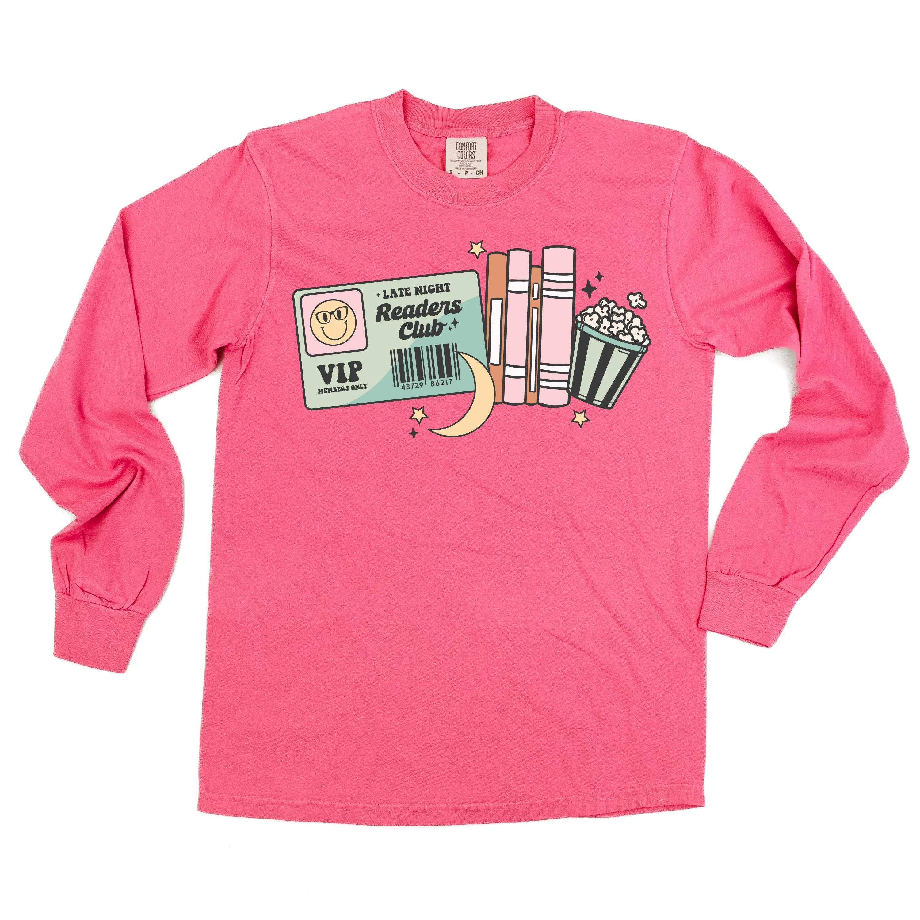 Late Night Readers Club - LONG SLEEVE COMFORT COLORS TEE