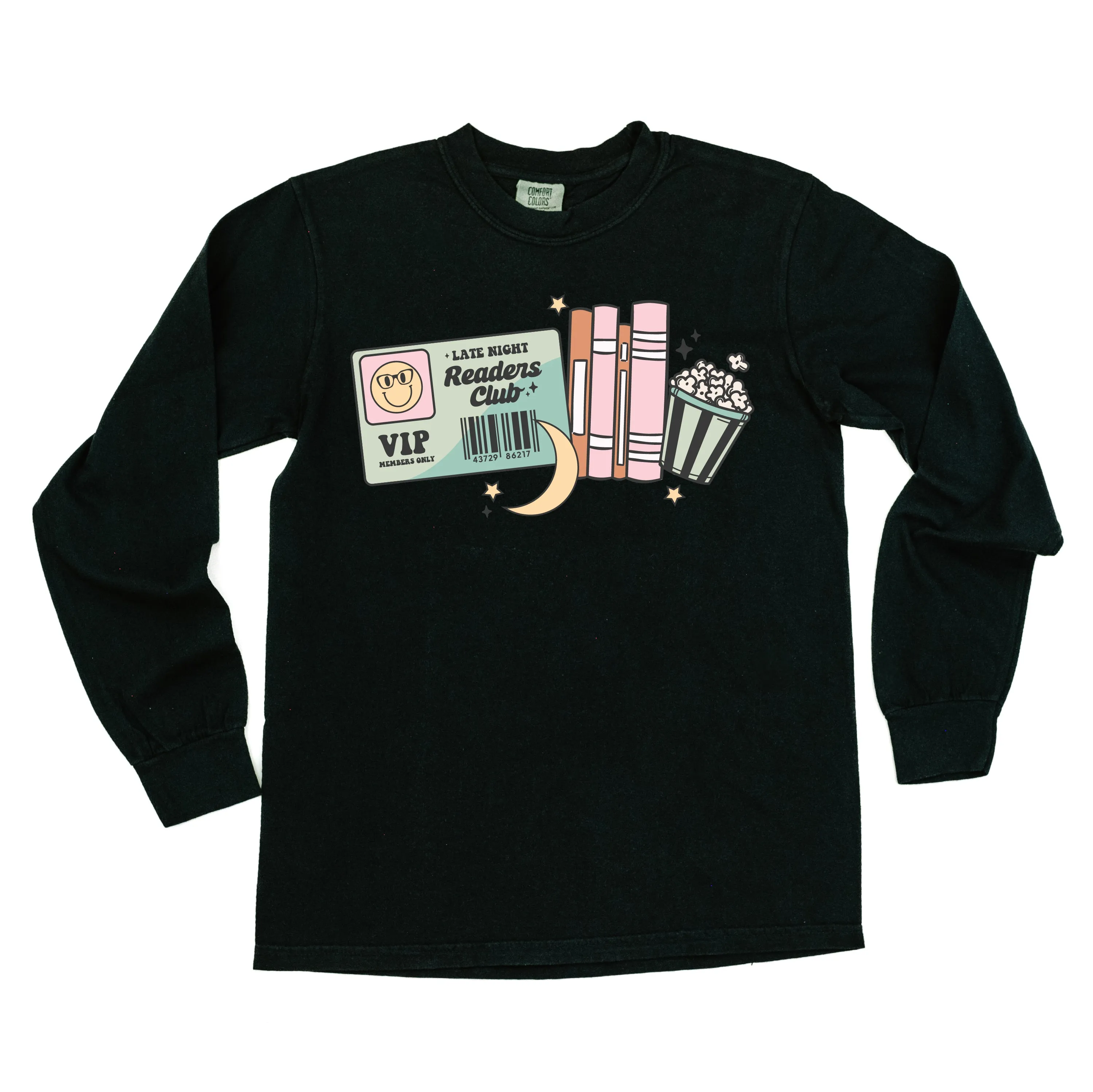 Late Night Readers Club - LONG SLEEVE COMFORT COLORS TEE