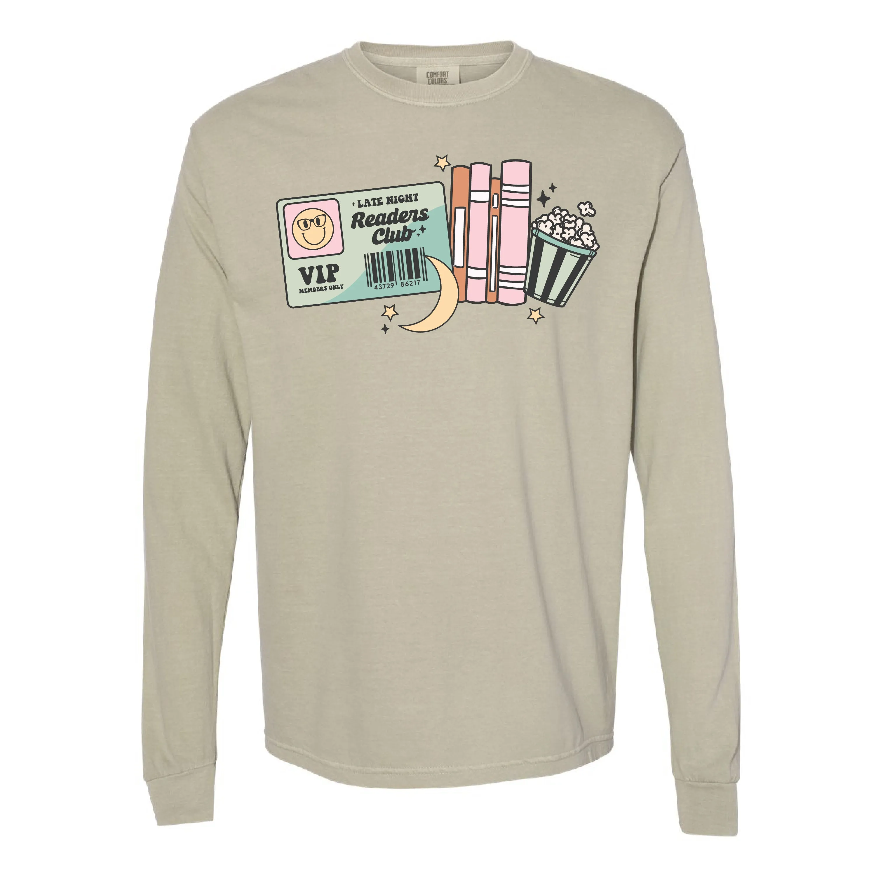 Late Night Readers Club - LONG SLEEVE COMFORT COLORS TEE