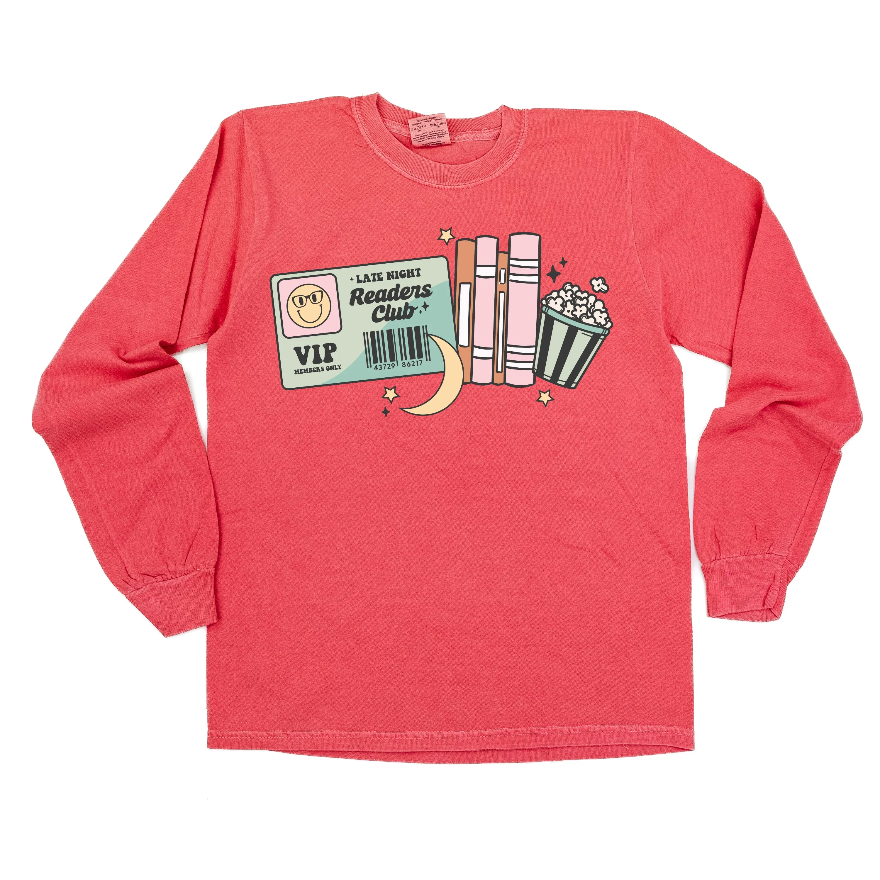 Late Night Readers Club - LONG SLEEVE COMFORT COLORS TEE