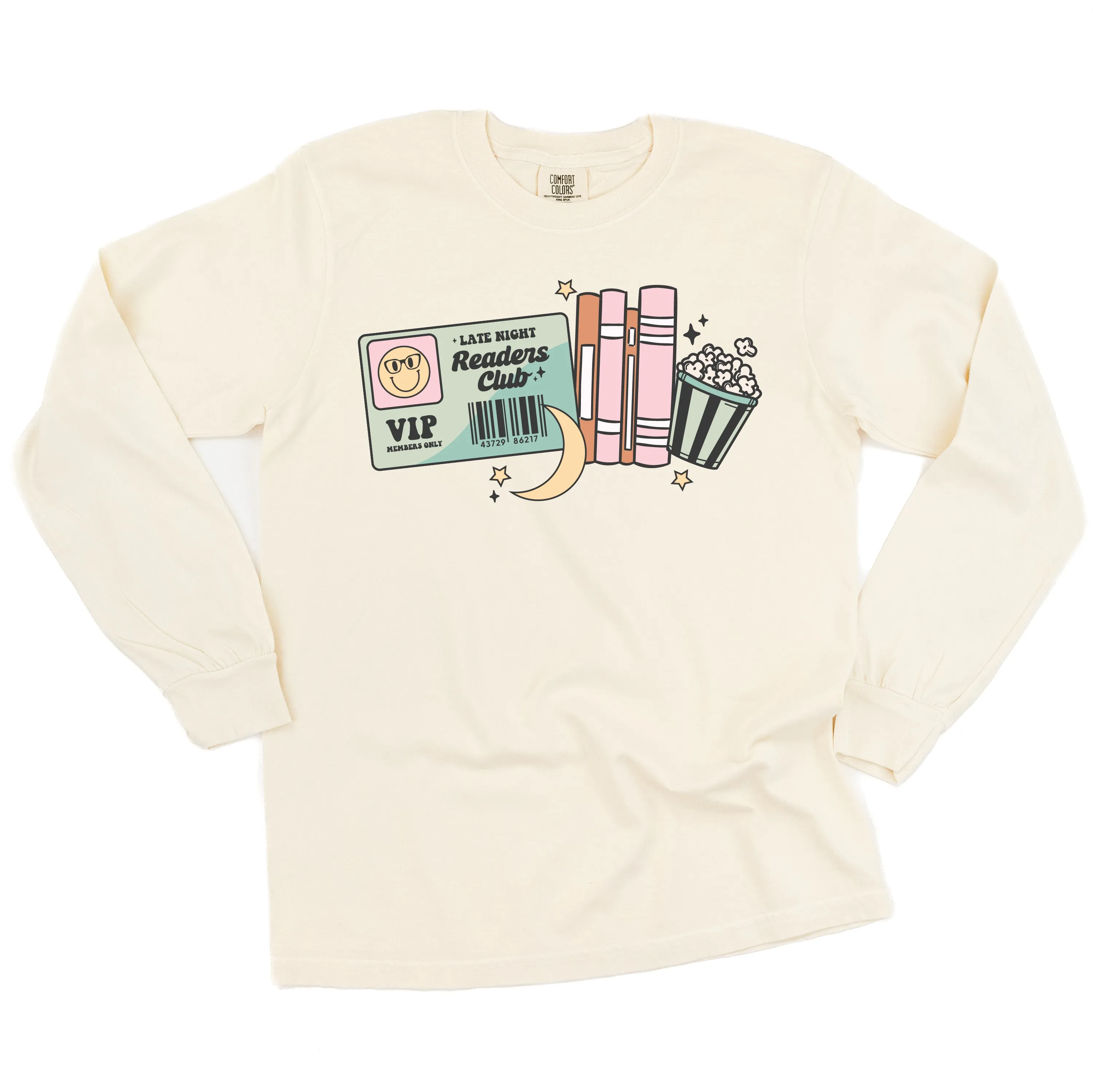 Late Night Readers Club - LONG SLEEVE COMFORT COLORS TEE