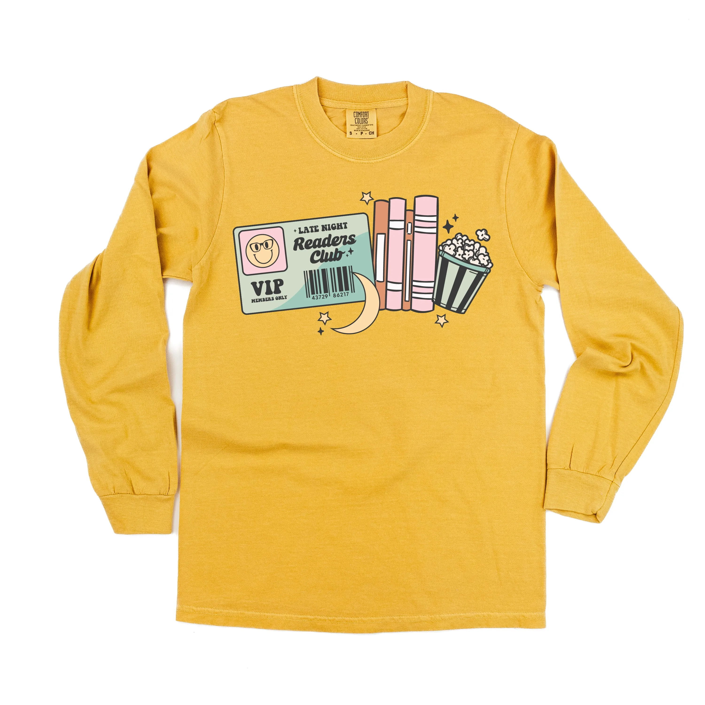 Late Night Readers Club - LONG SLEEVE COMFORT COLORS TEE