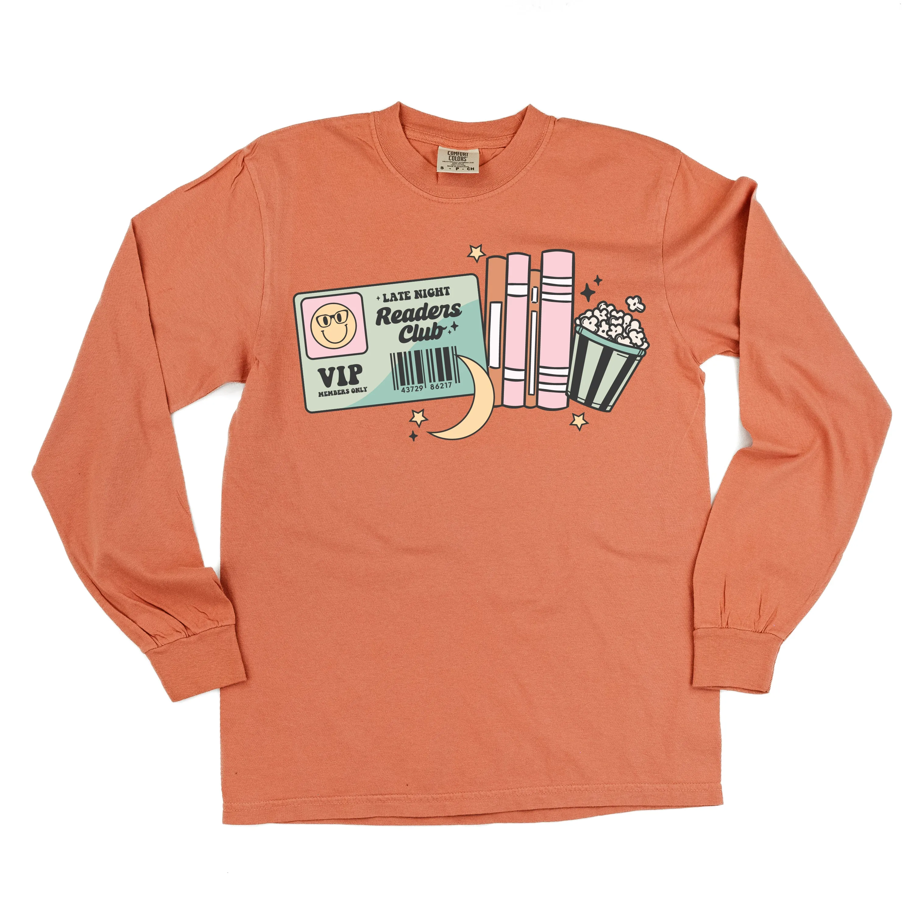 Late Night Readers Club - LONG SLEEVE COMFORT COLORS TEE