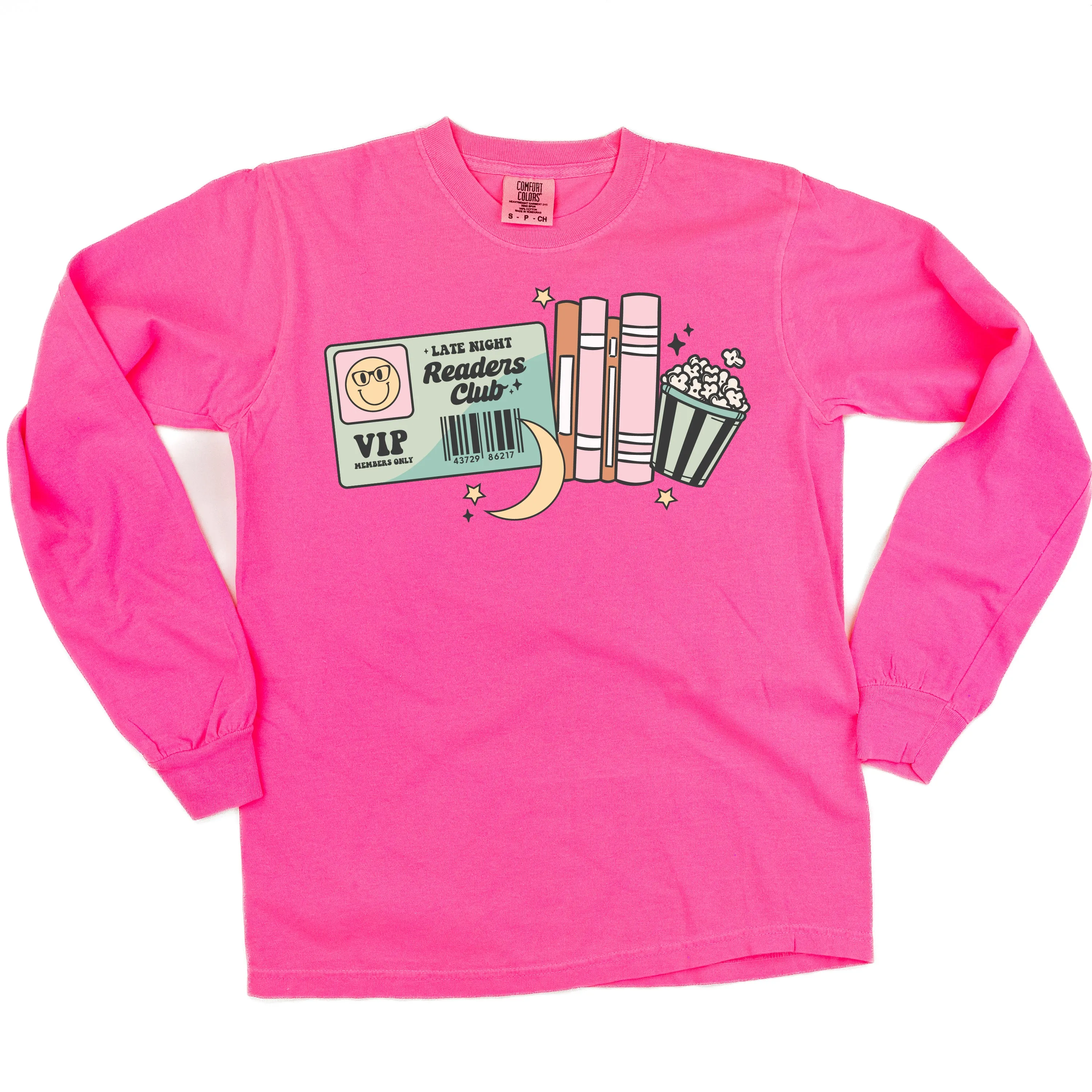 Late Night Readers Club - LONG SLEEVE COMFORT COLORS TEE