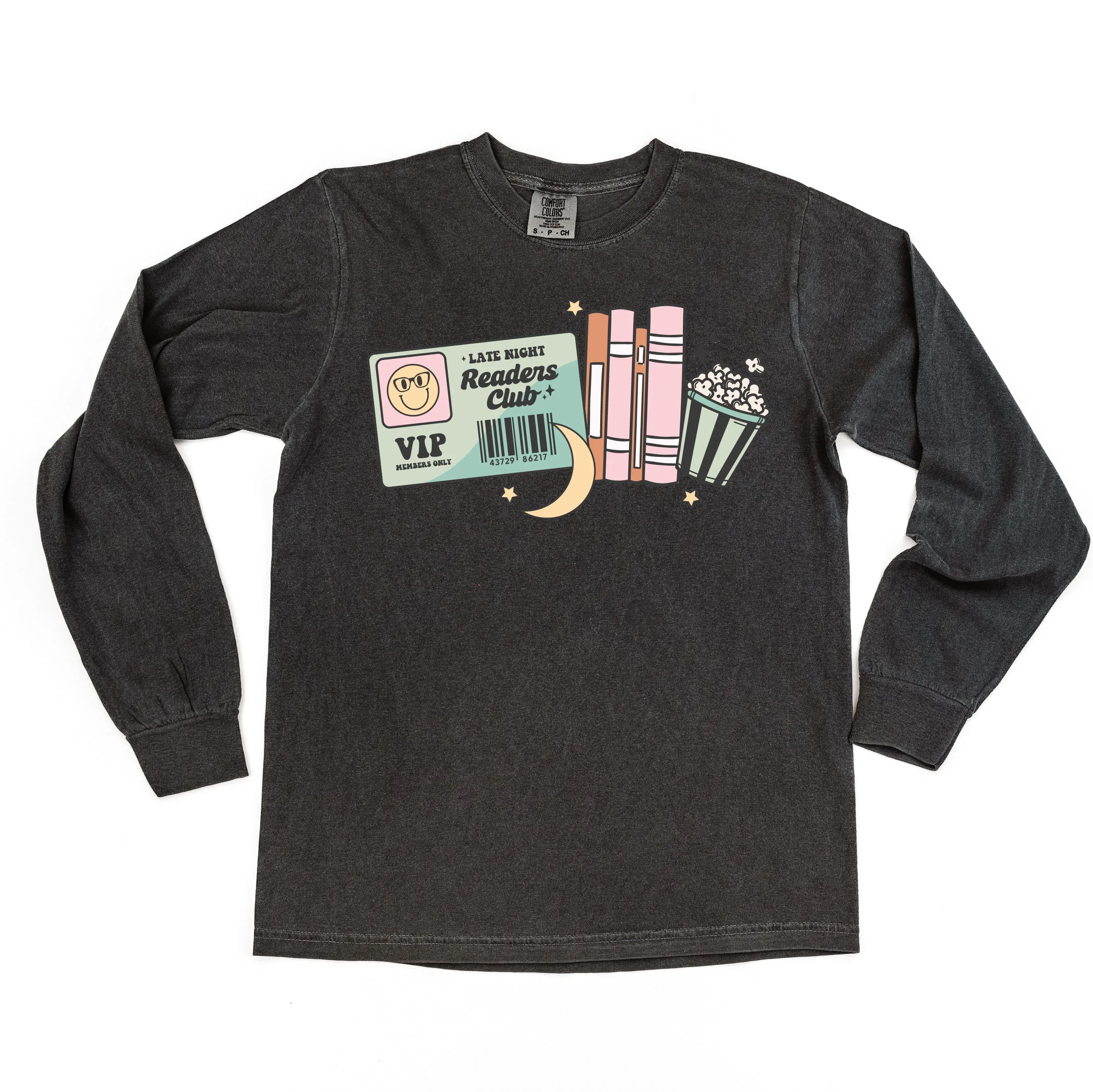 Late Night Readers Club - LONG SLEEVE COMFORT COLORS TEE