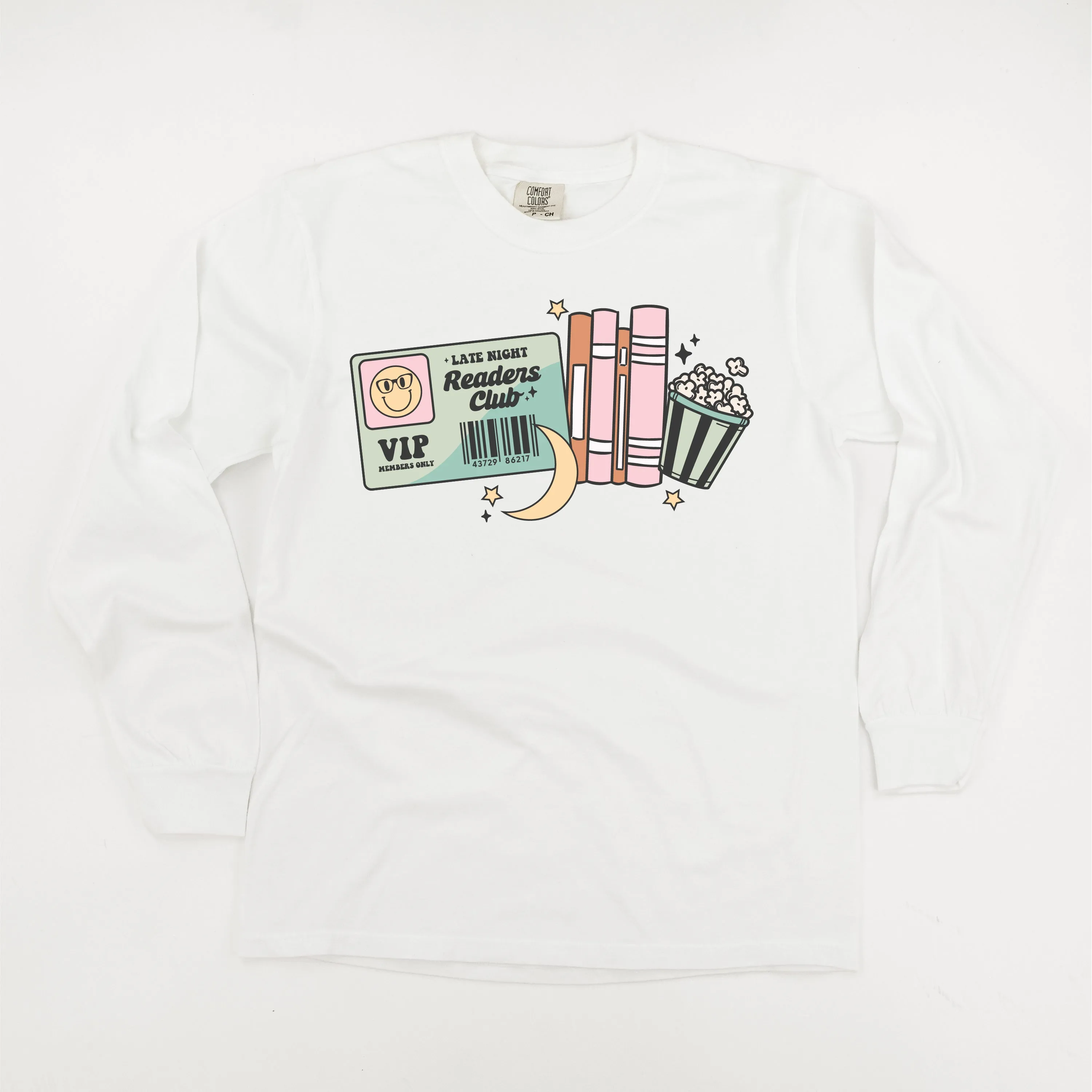 Late Night Readers Club - LONG SLEEVE COMFORT COLORS TEE