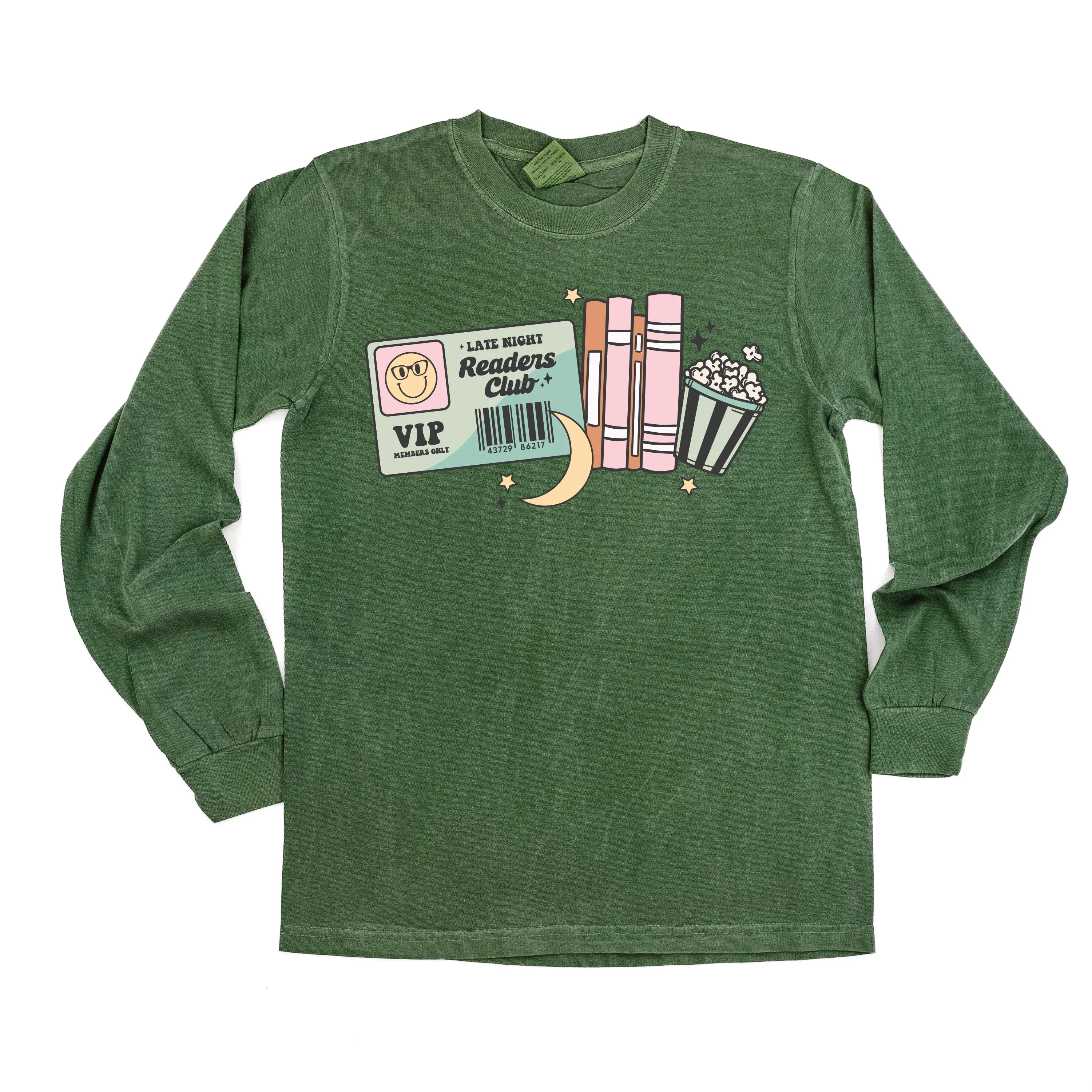 Late Night Readers Club - LONG SLEEVE COMFORT COLORS TEE