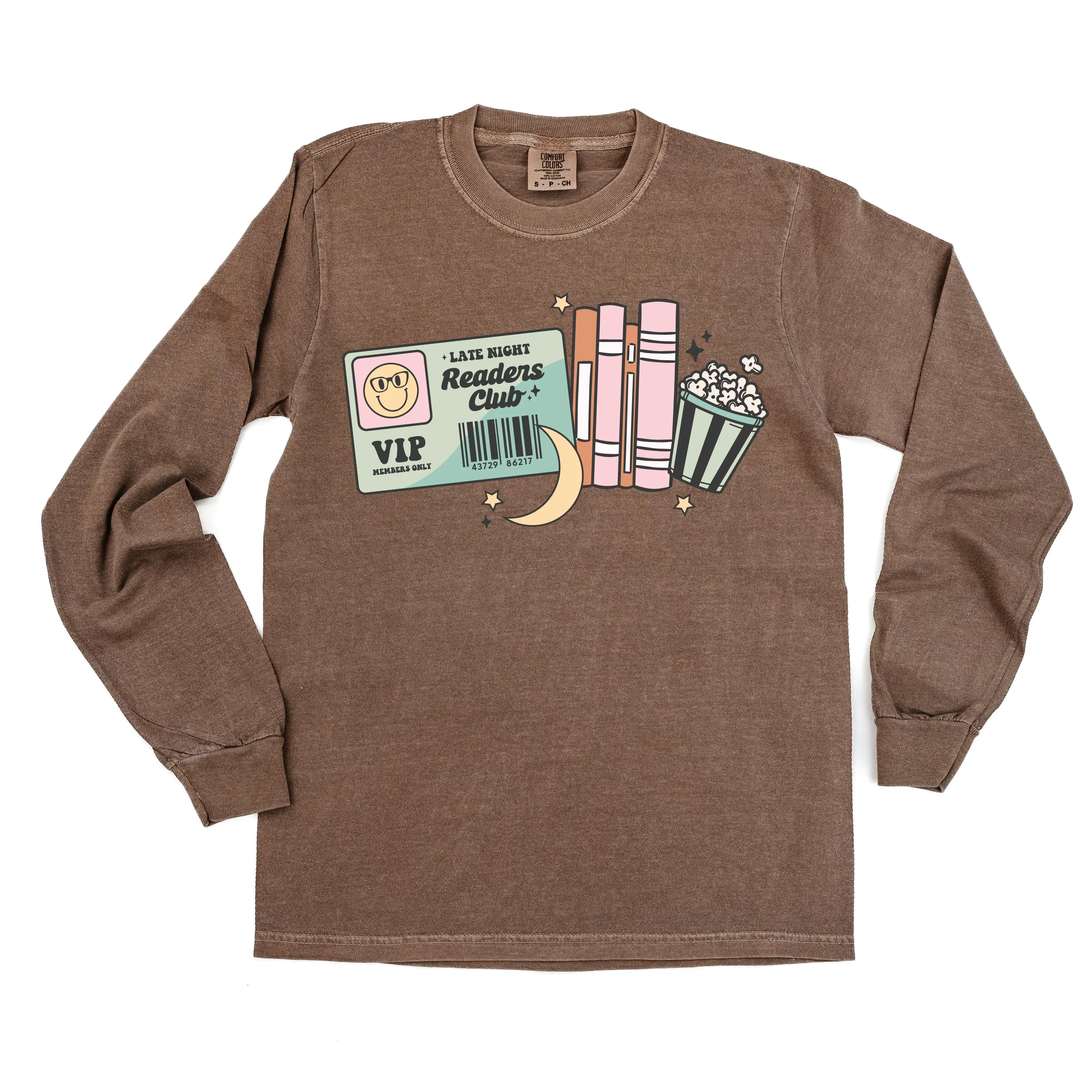 Late Night Readers Club - LONG SLEEVE COMFORT COLORS TEE