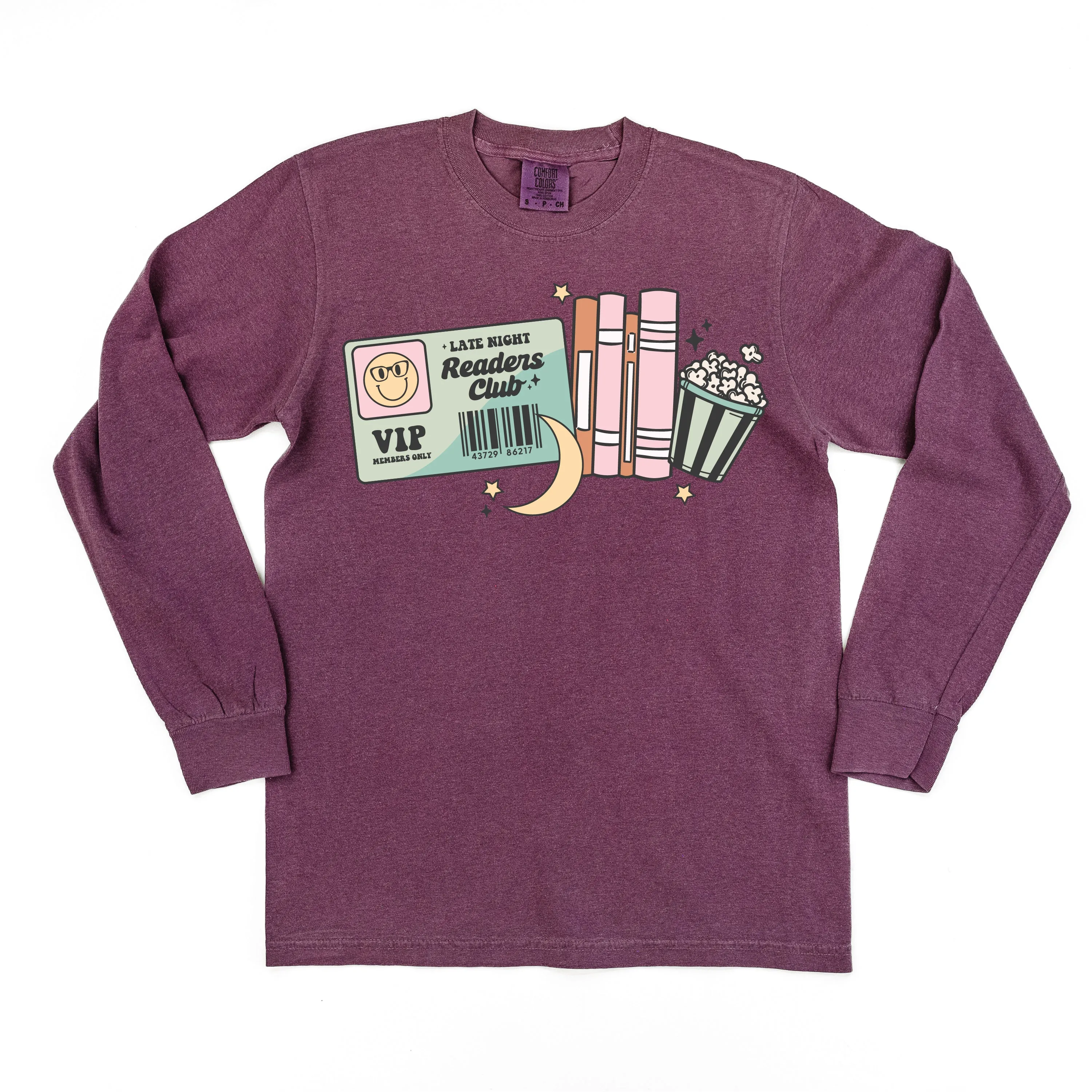 Late Night Readers Club - LONG SLEEVE COMFORT COLORS TEE