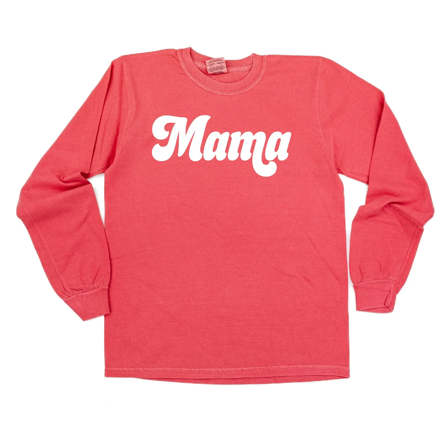 Mama (Retro) - LONG SLEEVE COMFORT COLORS TEE