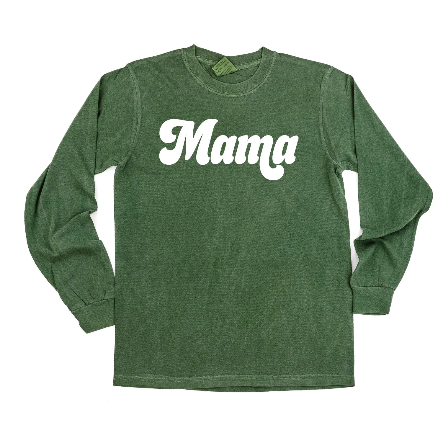 Mama (Retro) - LONG SLEEVE COMFORT COLORS TEE